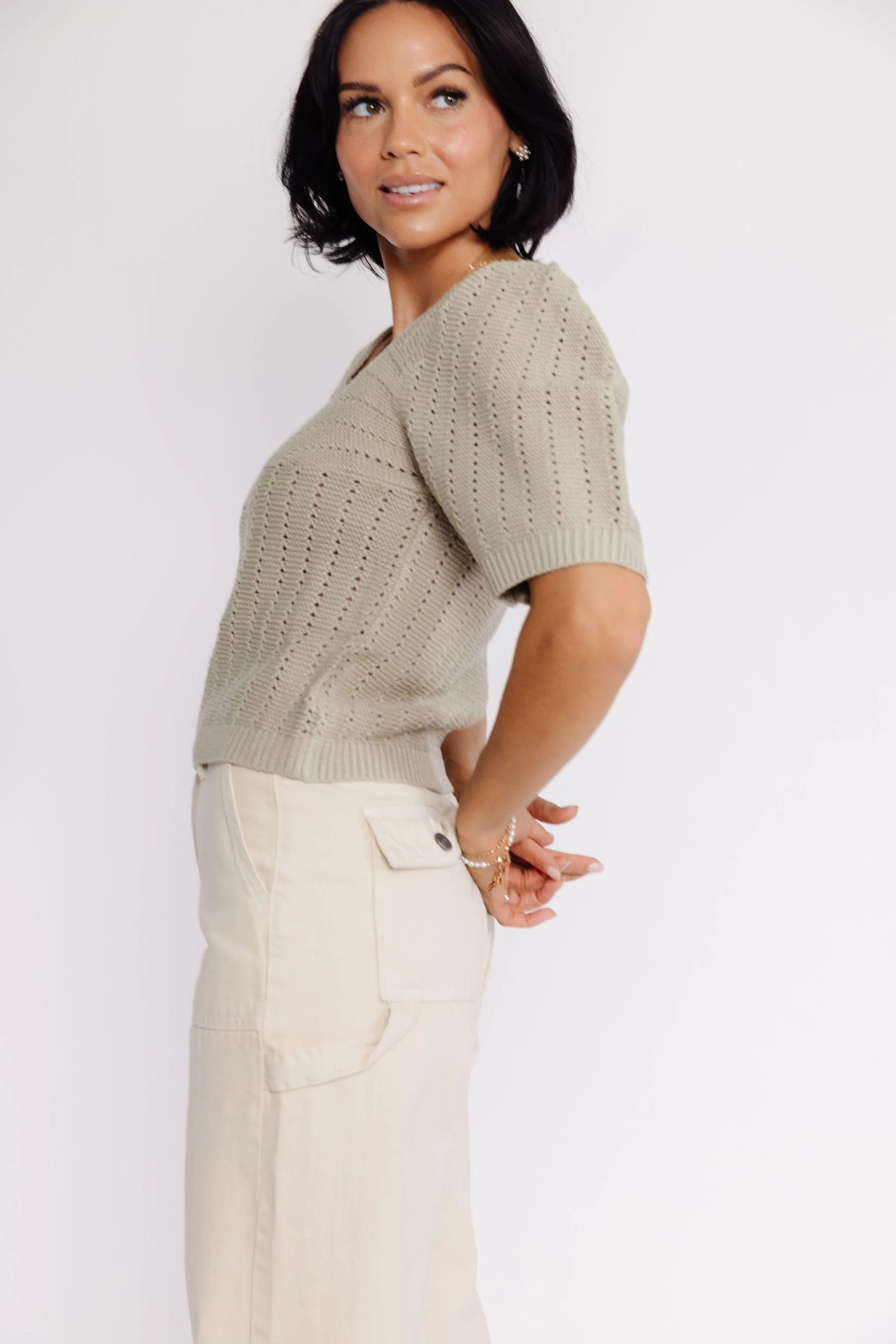 Doris Sweater in Dusty Sage