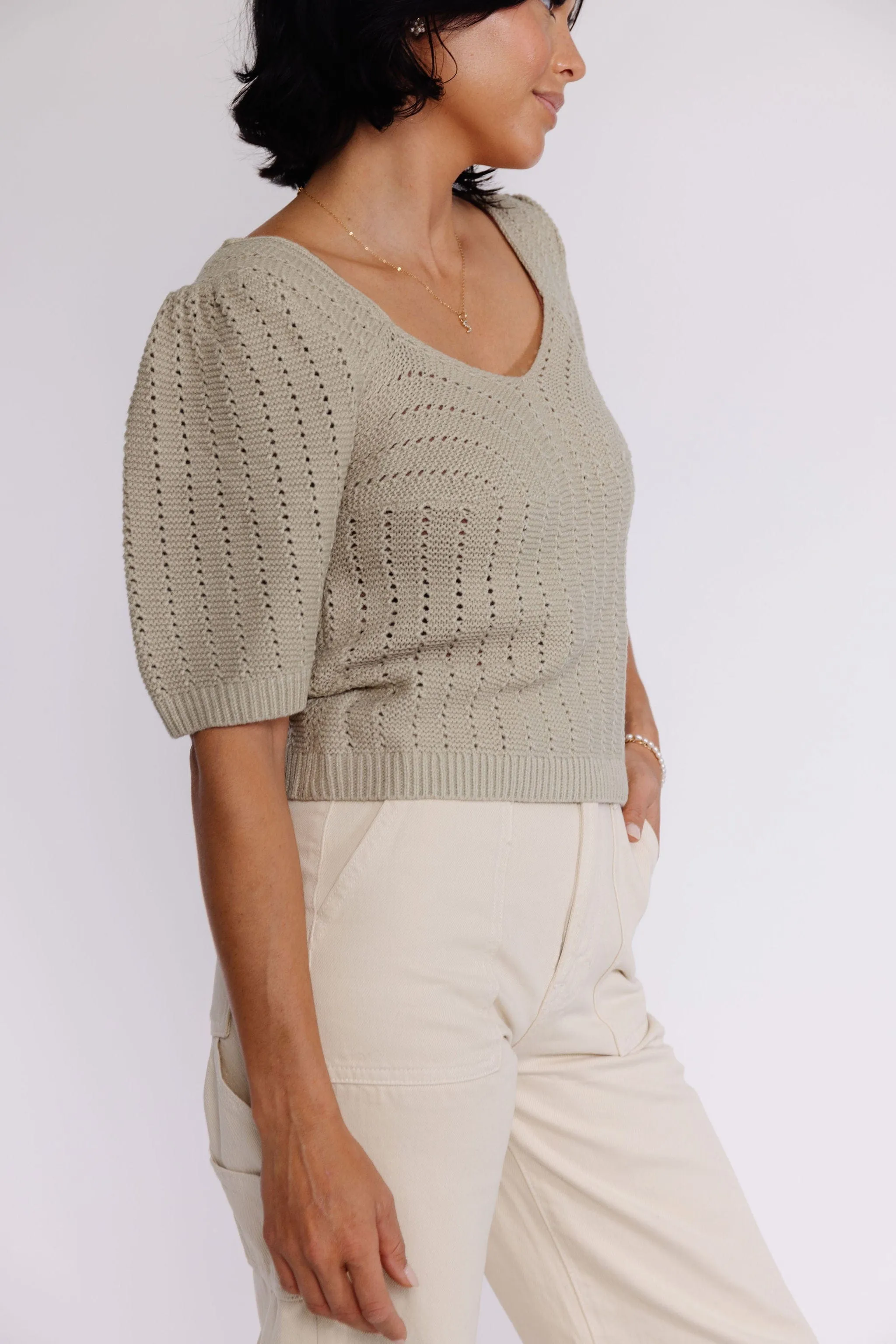 Doris Sweater in Dusty Sage