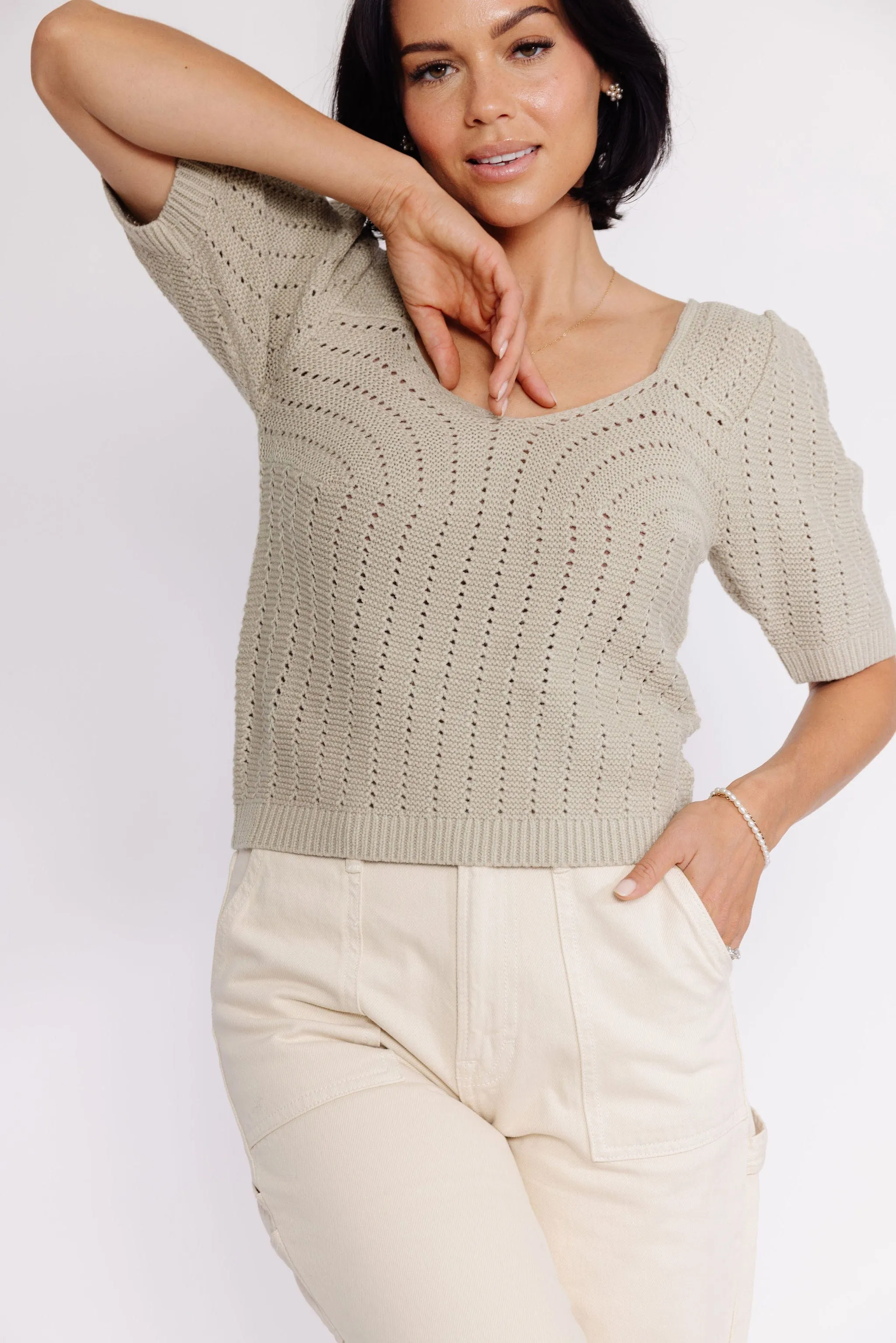 Doris Sweater in Dusty Sage