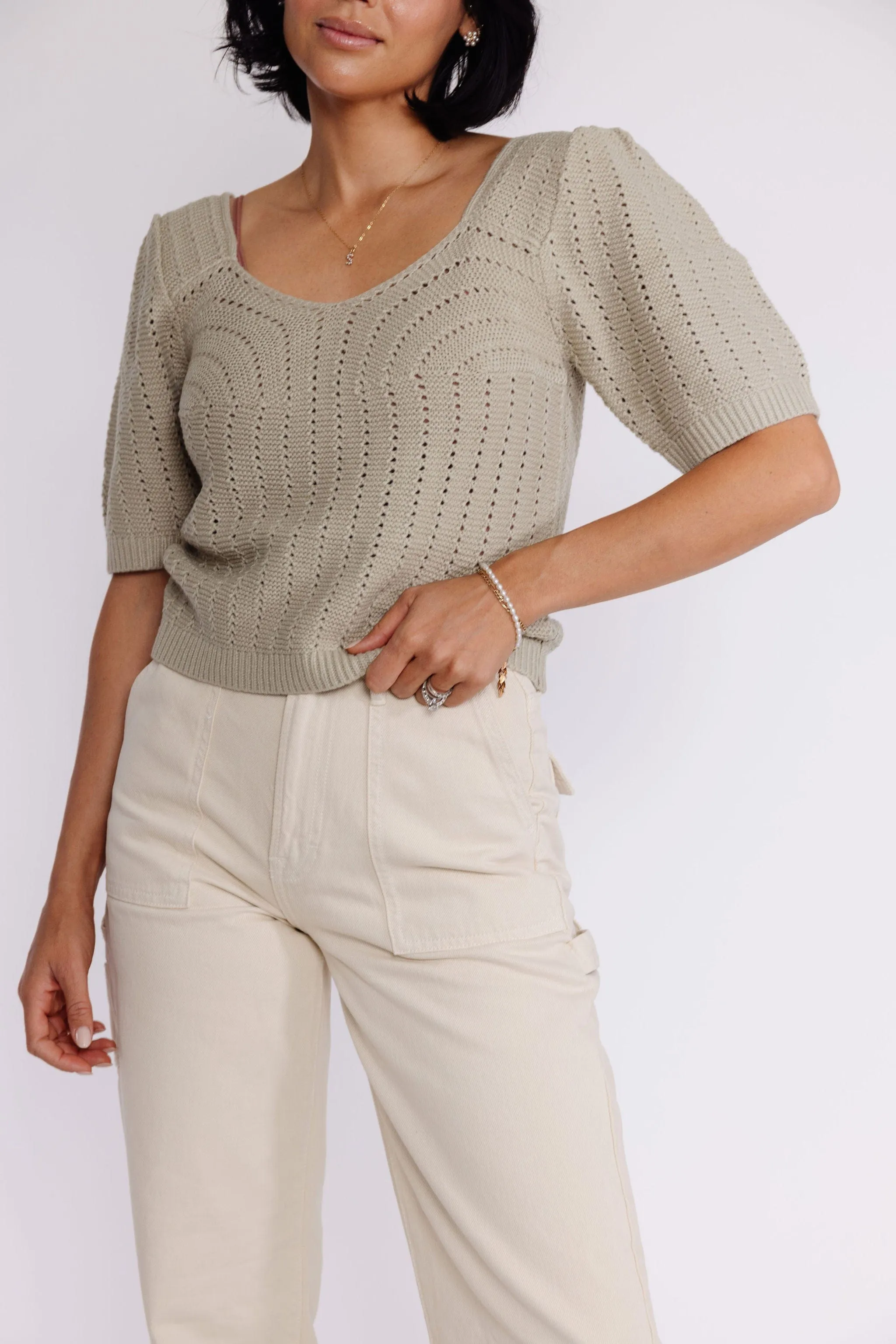 Doris Sweater in Dusty Sage