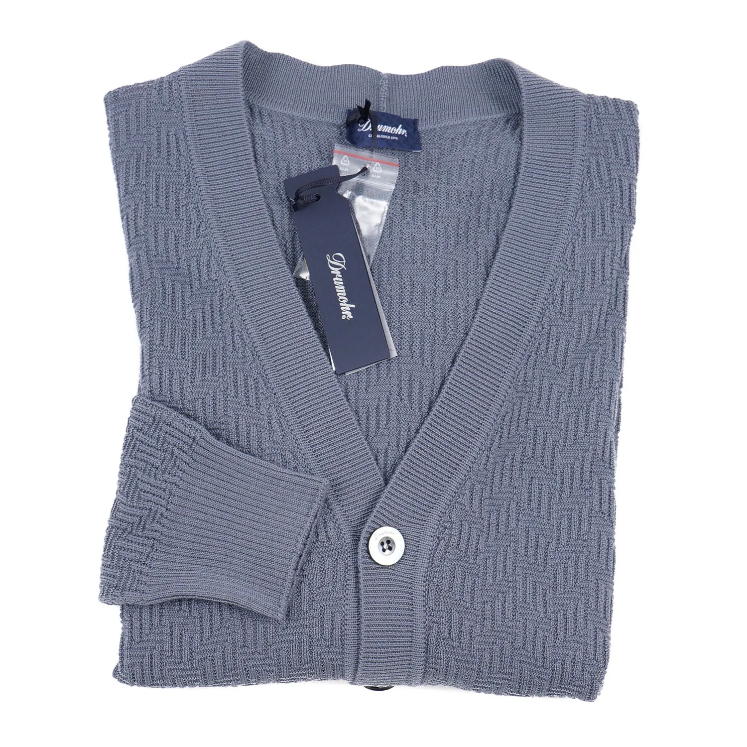 Drumohr Merino Wool Cardigan Sweater