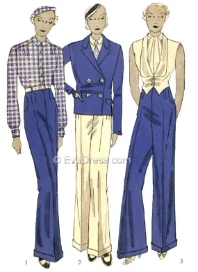 E-PATTERN 1933 Four-Piece Tuxedo E1210