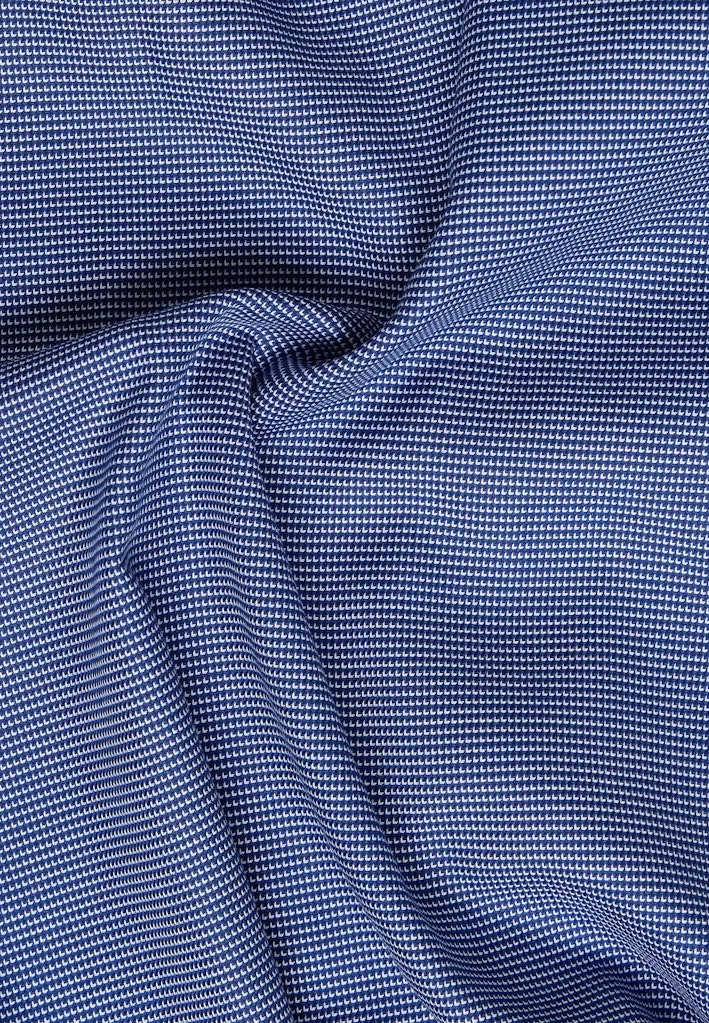 Eterna Navy Stitch Detail Shirt Navy