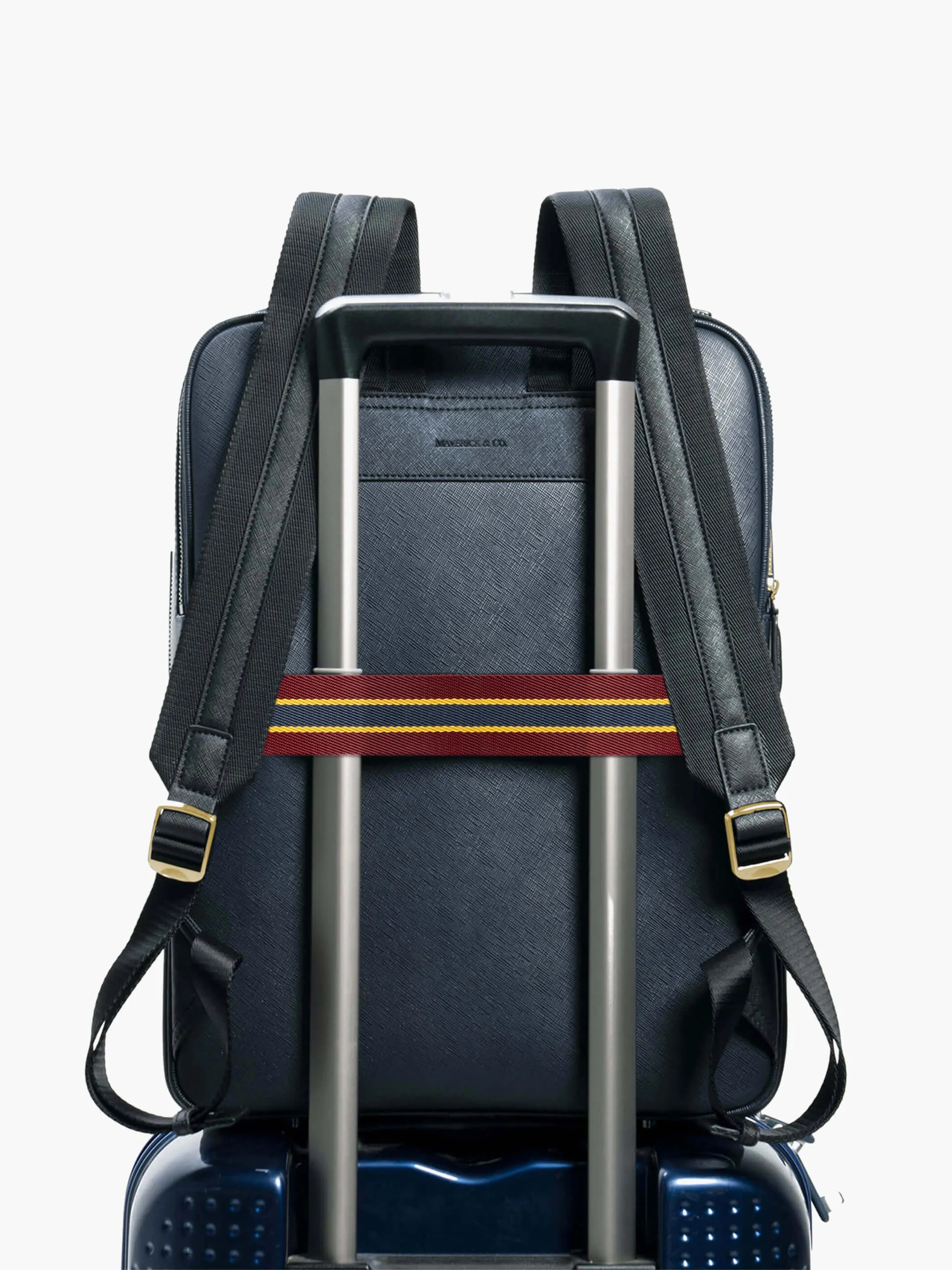 FC Barcelona Double-Zip Leather Backpack