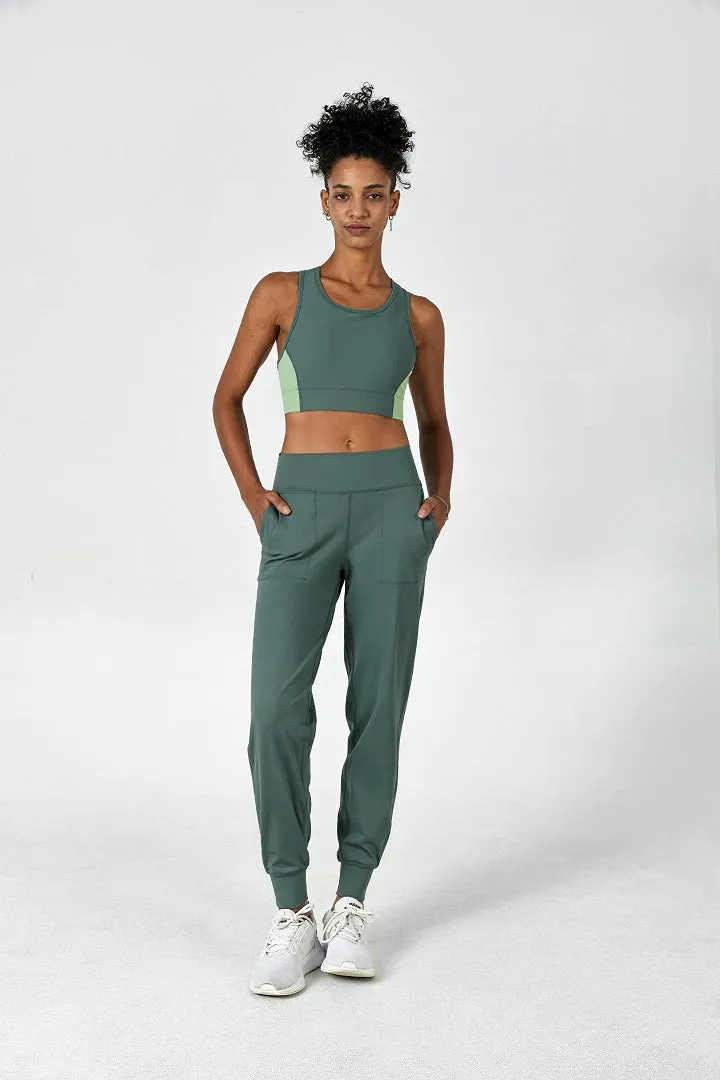 FlexEase™ High-Rise Cozy Jogger-Lt Teal