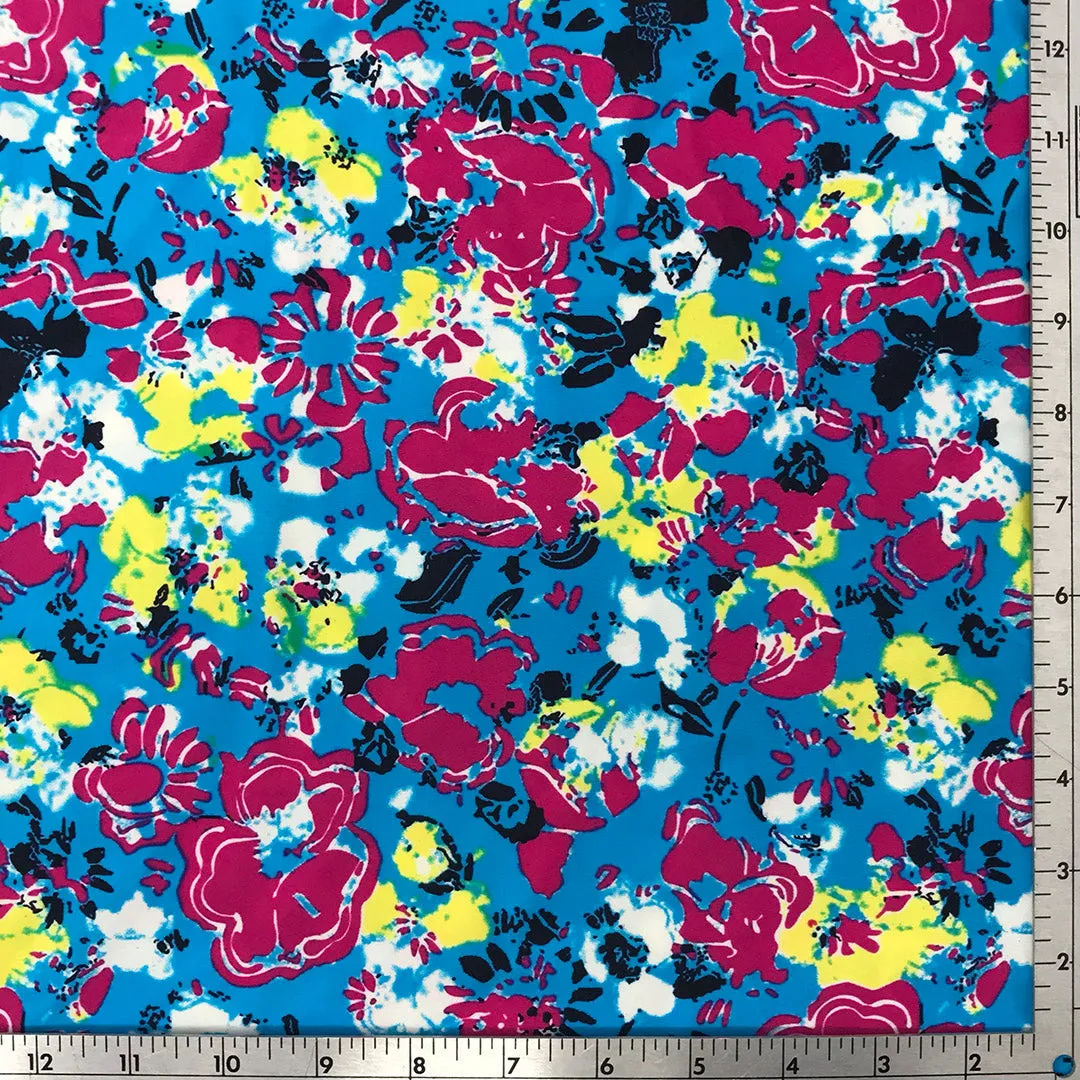 Floral Impressions Printed Spandex | Blue Moon Fabrics