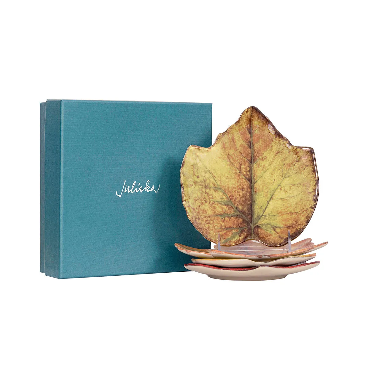 Forest Walk Leaf Plate Assorted Set/4