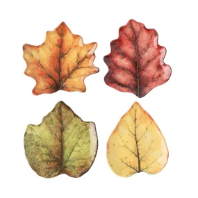 Forest Walk Leaf Plate Assorted Set/4