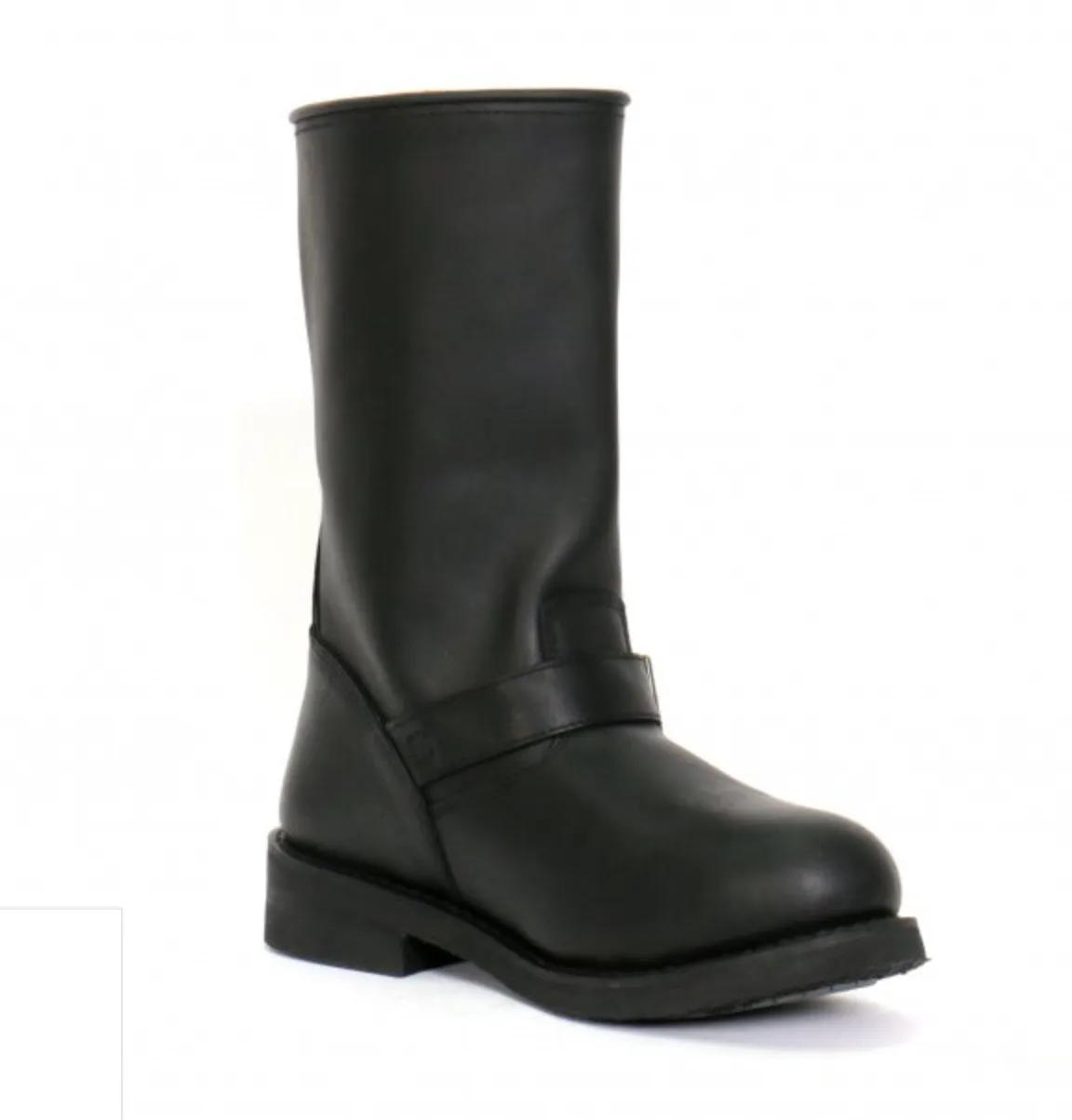 Genuine Leather 11" Tall Round Toe Engineer Boot BTM1002