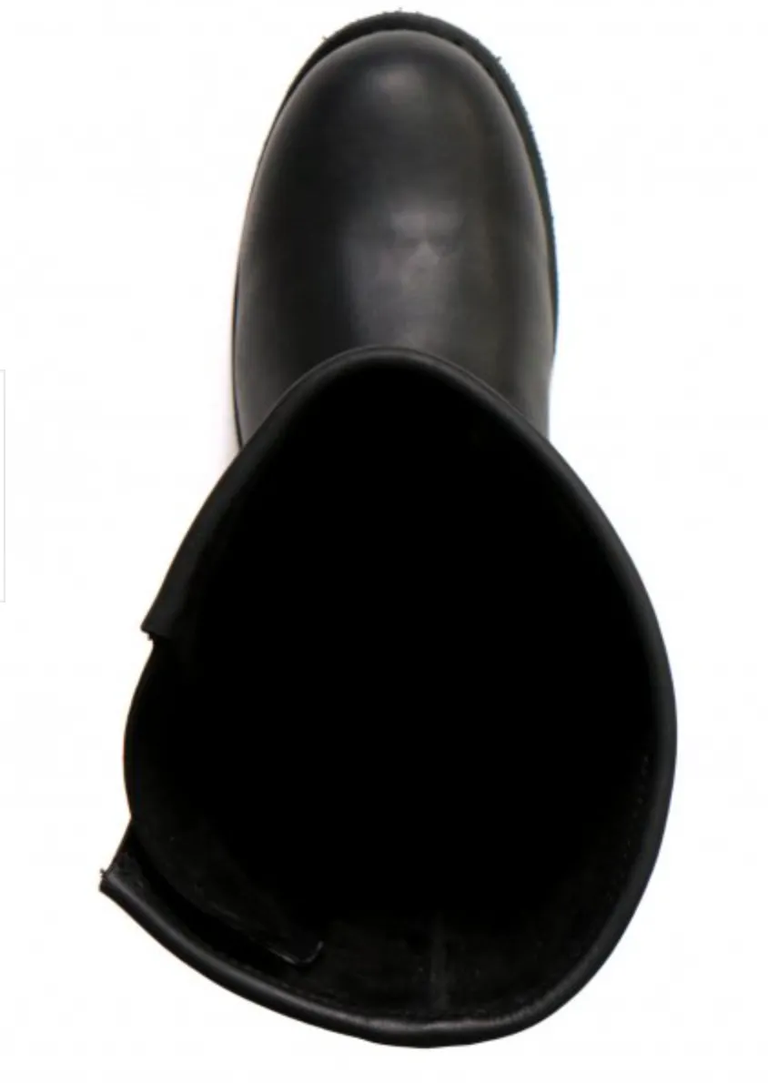 Genuine Leather 11" Tall Round Toe Engineer Boot BTM1002