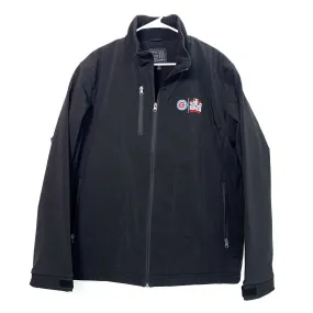 GIII Sports by Carl Banks Chicago Cubs Size L Black Jacket Full Zip Soft Shell