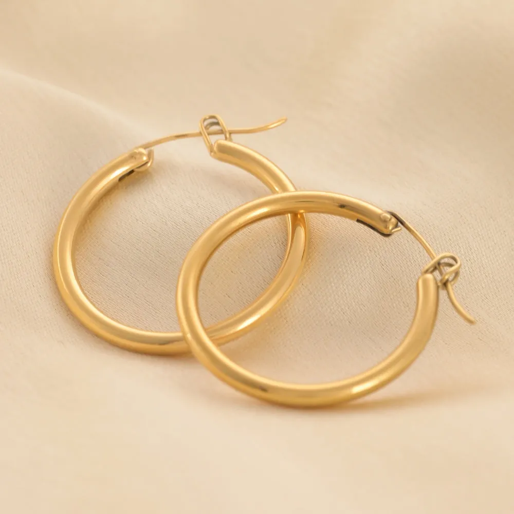 Golden Halo Hoops