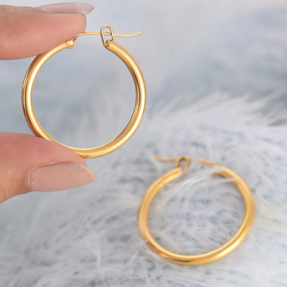 Golden Halo Hoops