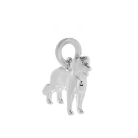 Golden Retriever Silver Dog Charm