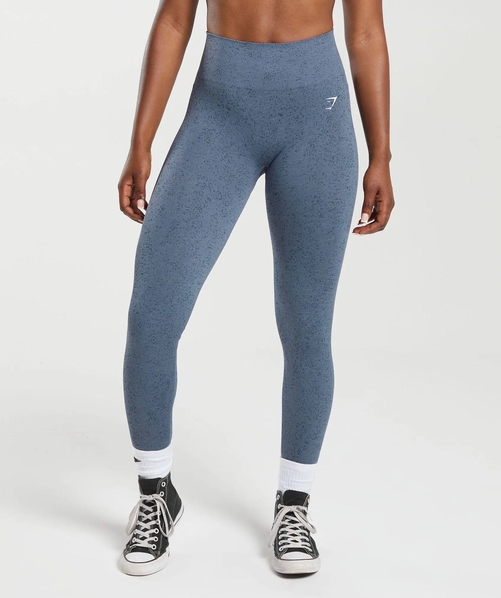 Gymshark Adapt Fleck Seamless Leggings - Evening Blue