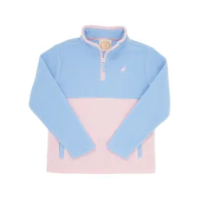 Hayword Half-Zip (Fleece) - Beale Street Blue & Palm Beach Pink with Palm Beach Pink Stork