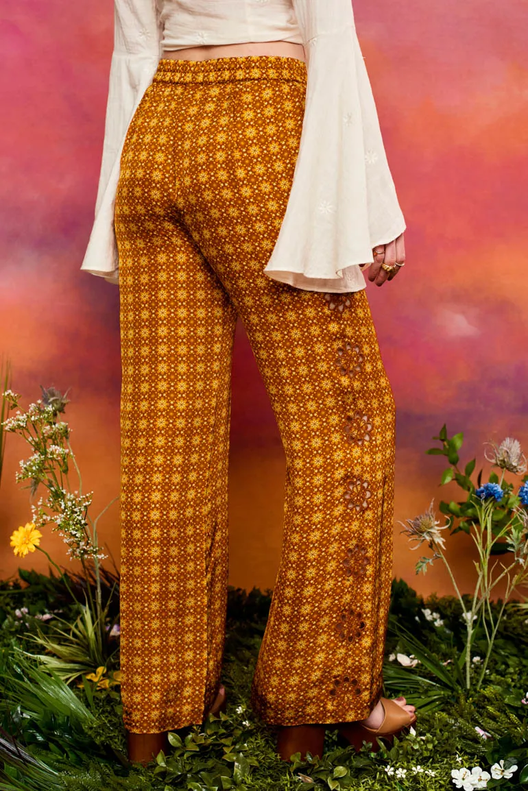 Heart of Gold Daisy Broderie Trousers