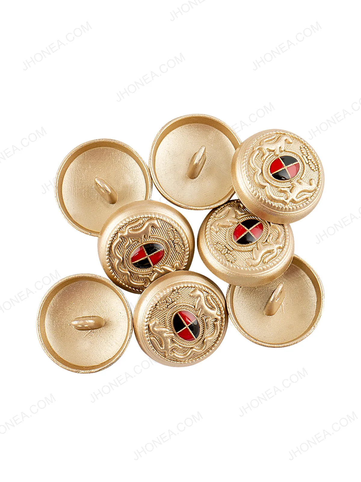 Heraldic Design Classic Matte Gold Blazer Button