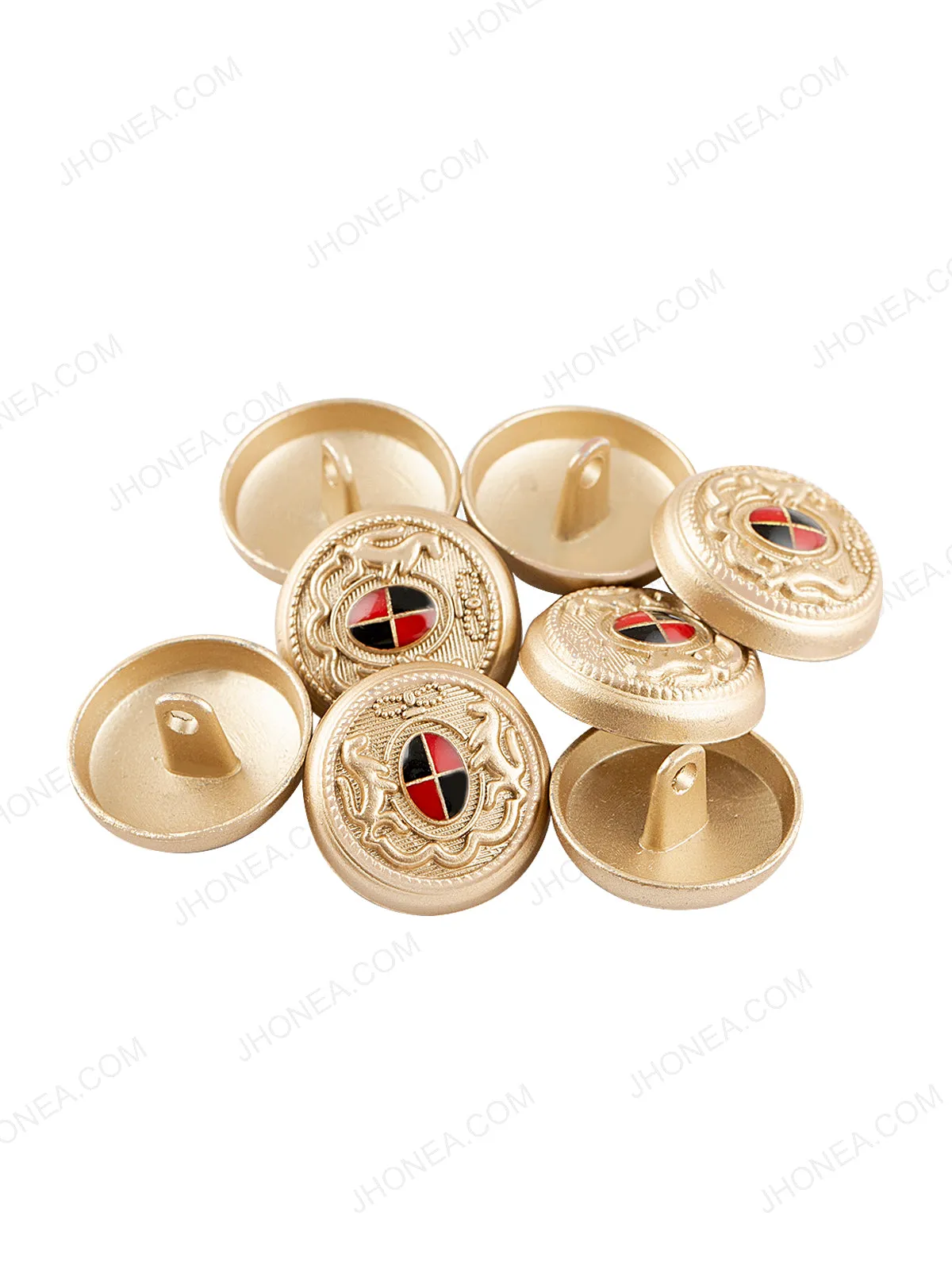 Heraldic Design Classic Matte Gold Blazer Button