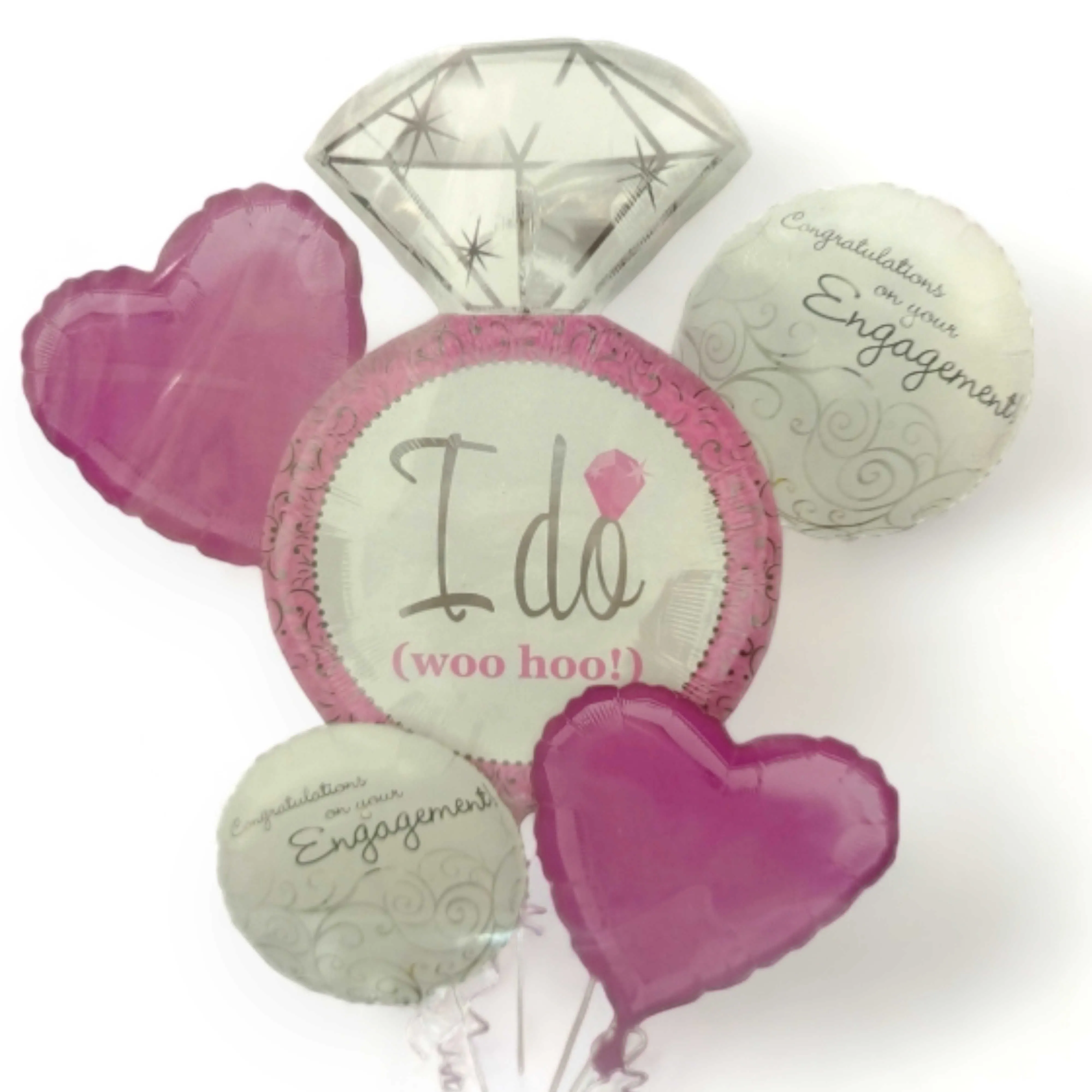 I Do Engagement Foil Balloon Set, 5Pcs for Party Celebration Balloon Set