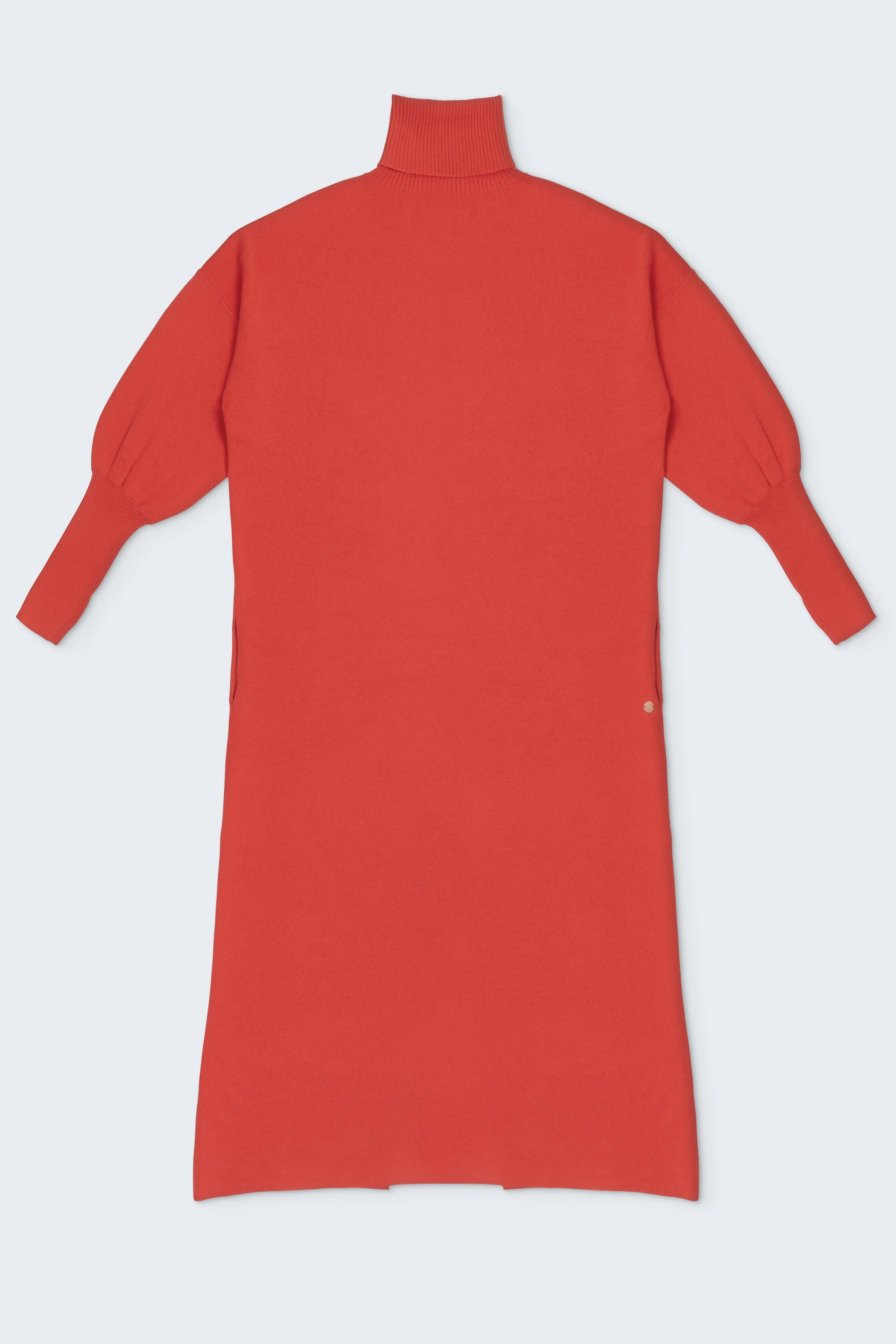 In the Moment Turtleneck Dress - Poppy Red