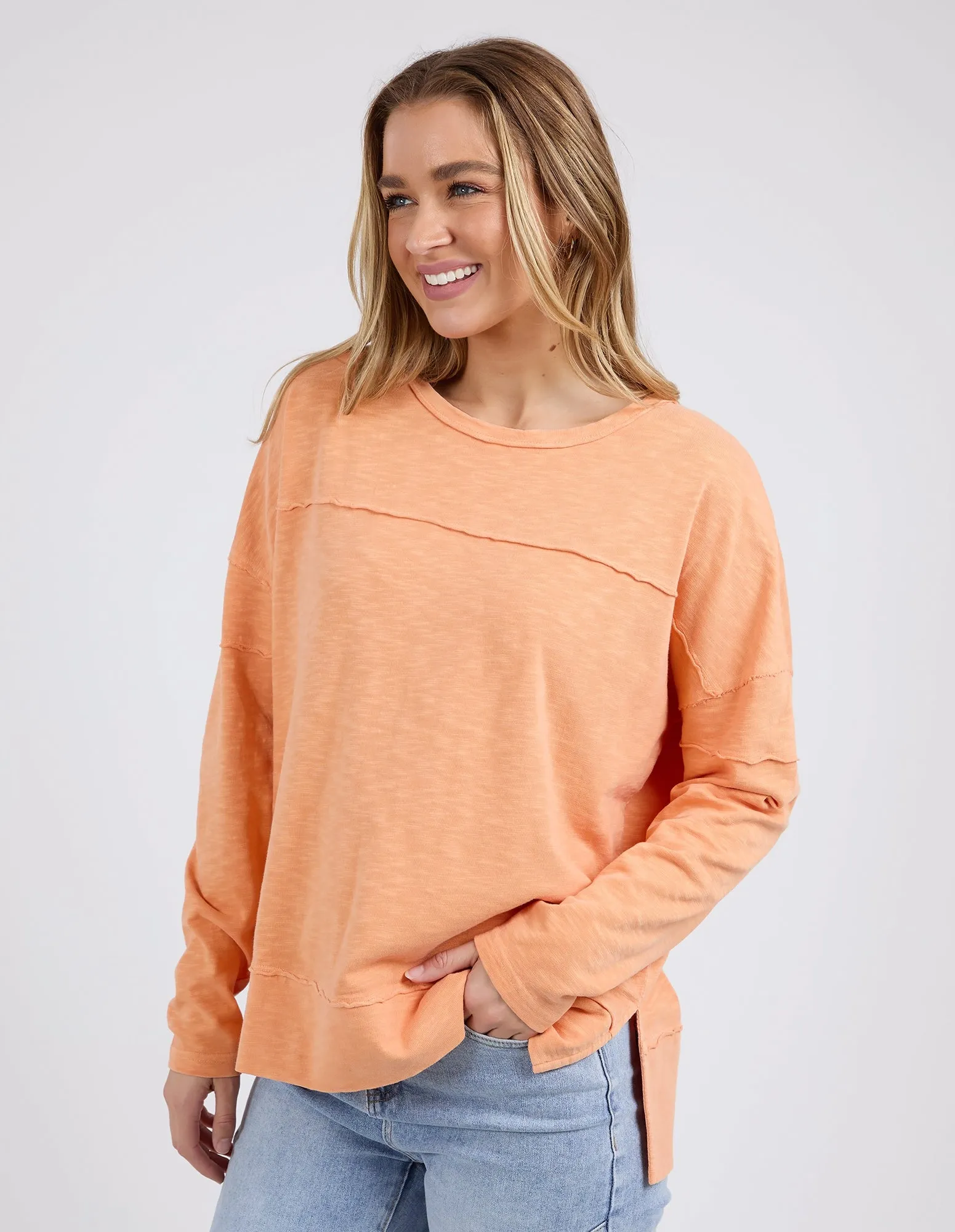 Jayne Throw On Top - Tangerine