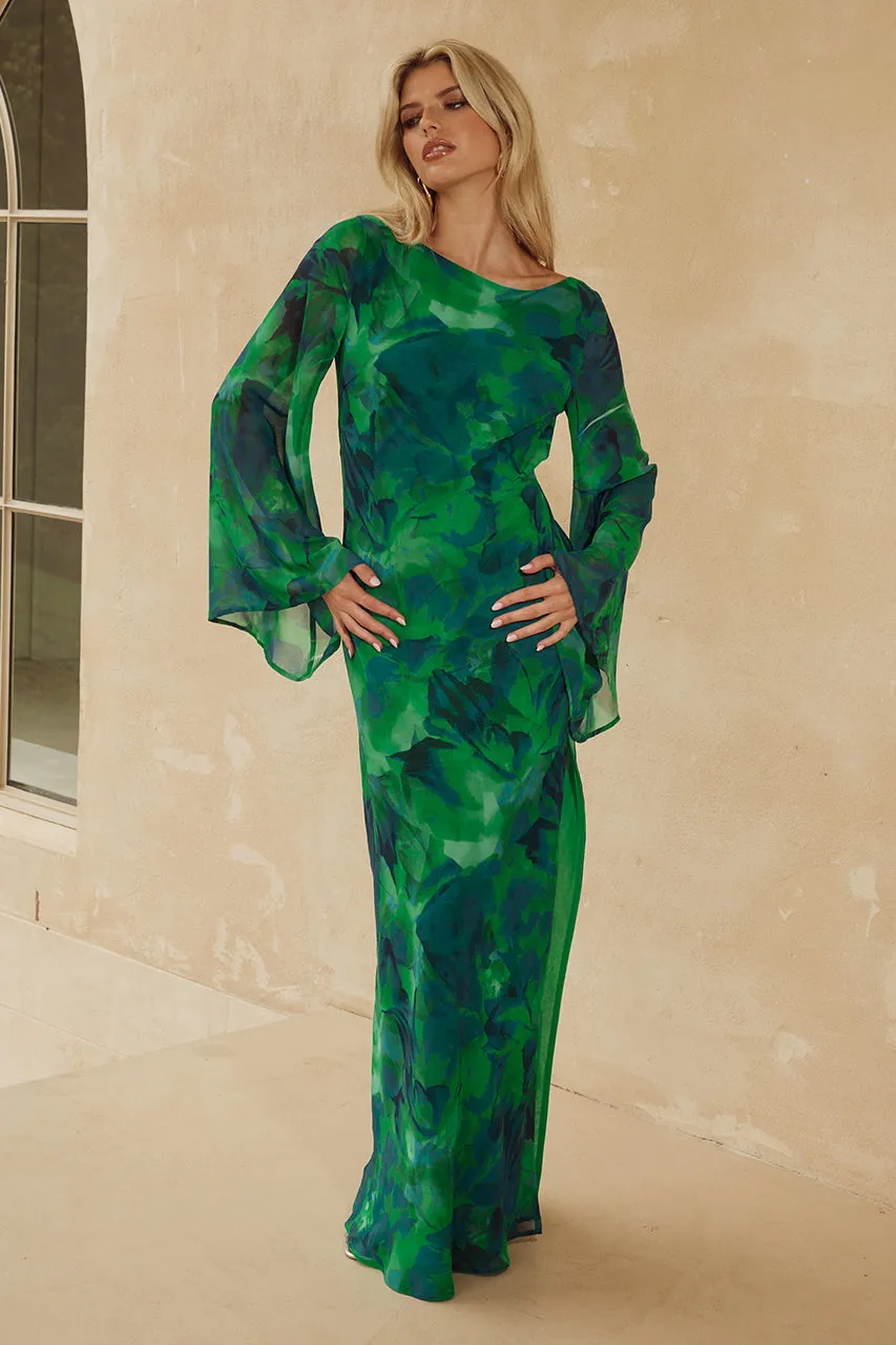 KIMBER MAXI DRESS - CALISTA GREEN