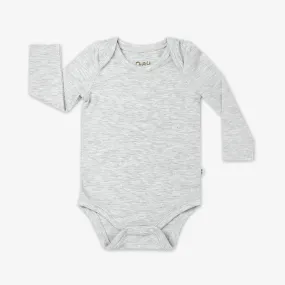 Light Heather Gray Long Sleeve Bodysuit