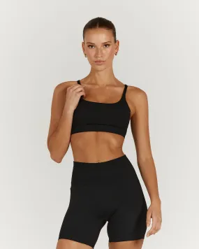 LUXE ASH BRA - BLACK