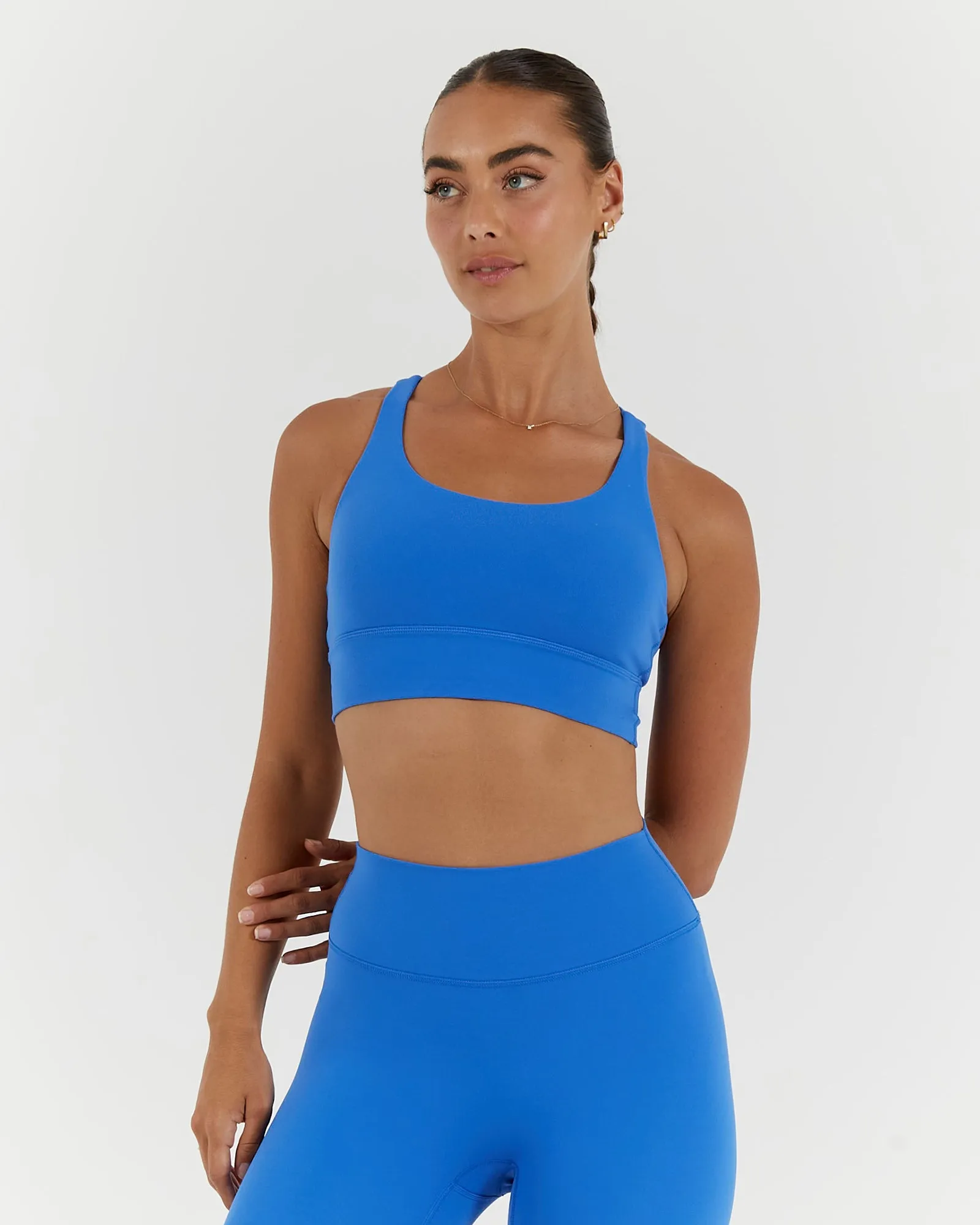 LUXE STRAPPY BRA - COBALT