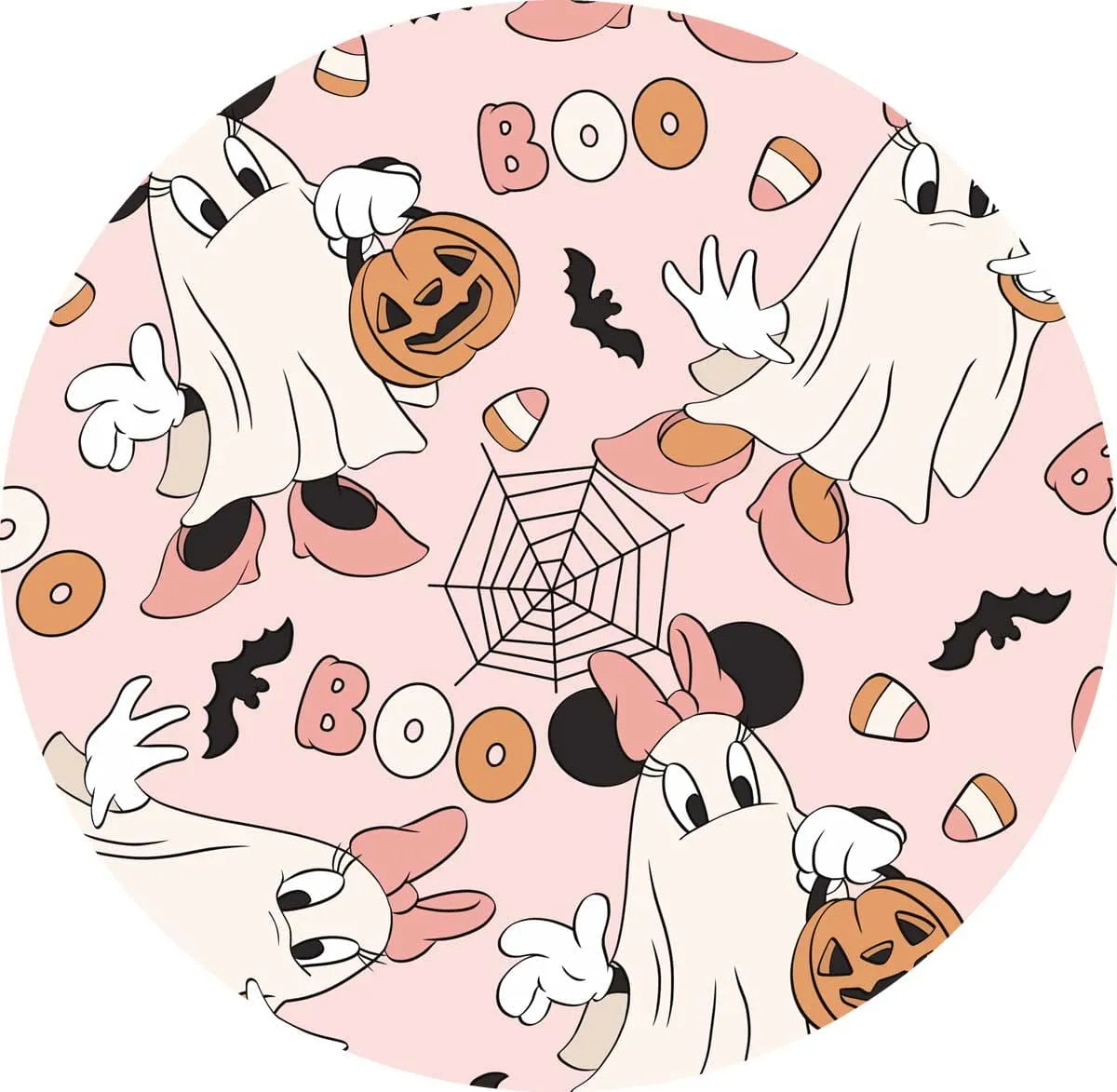 Magic Halloween Mini Ghosts - Bamboo Twirl Skirt Bodysuit