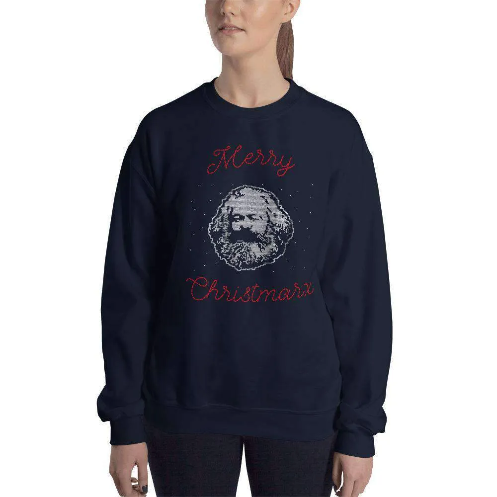 Merry Christmarx - Ugly Christmas Sweater Design - Sweatshirt