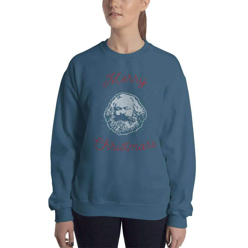 Merry Christmarx - Ugly Christmas Sweater Design - Sweatshirt