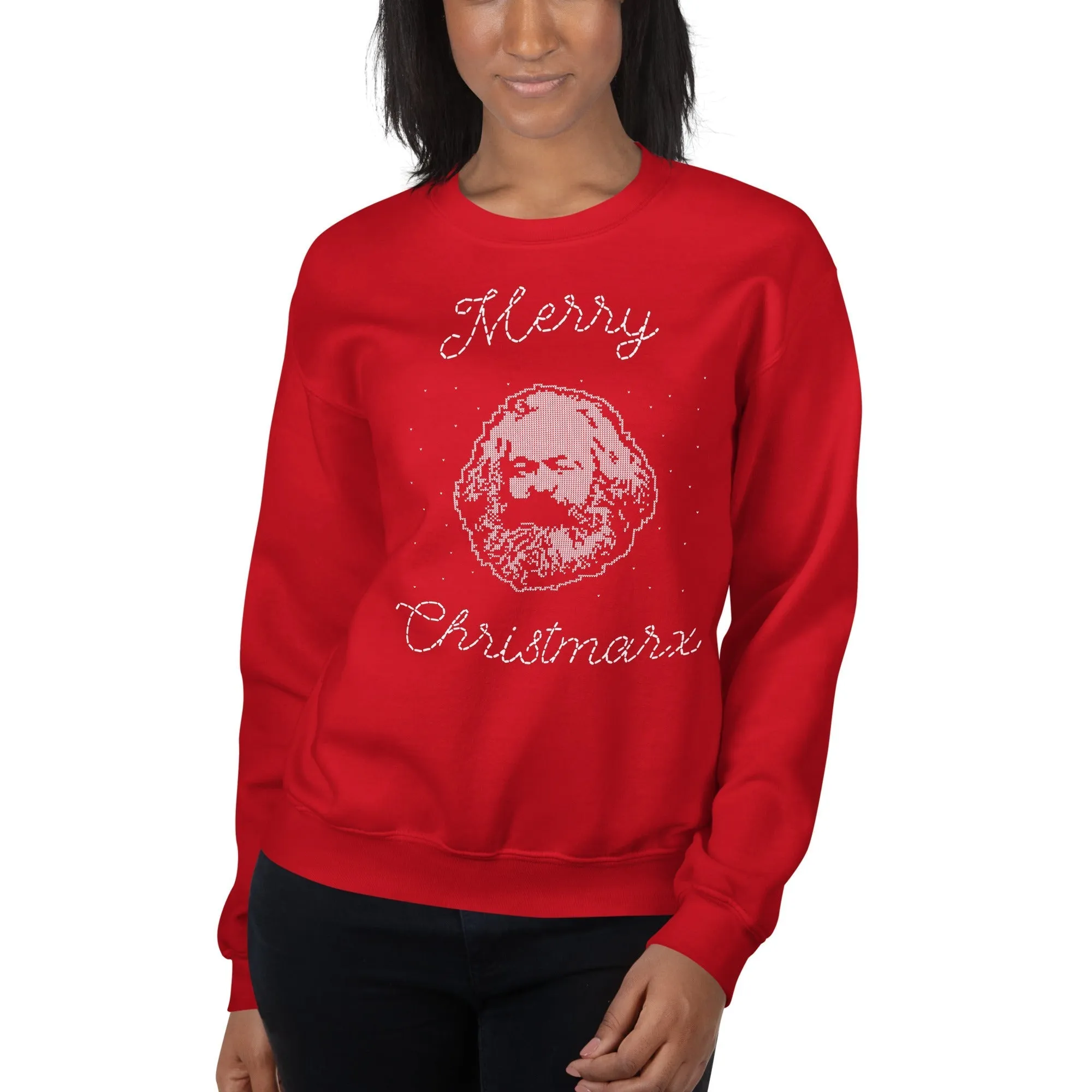 Merry Christmarx - Ugly Christmas Sweater Design - Sweatshirt