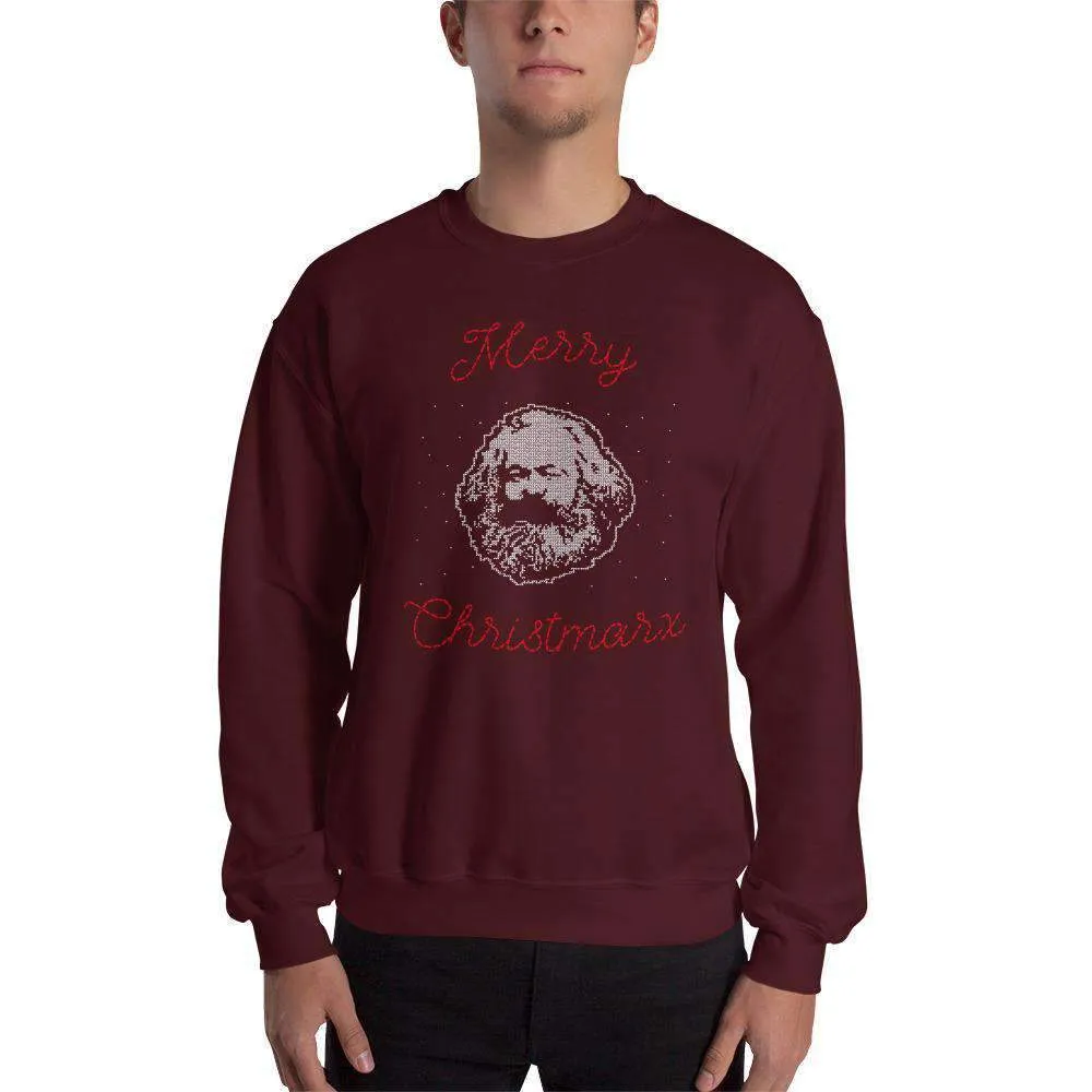 Merry Christmarx - Ugly Christmas Sweater Design - Sweatshirt