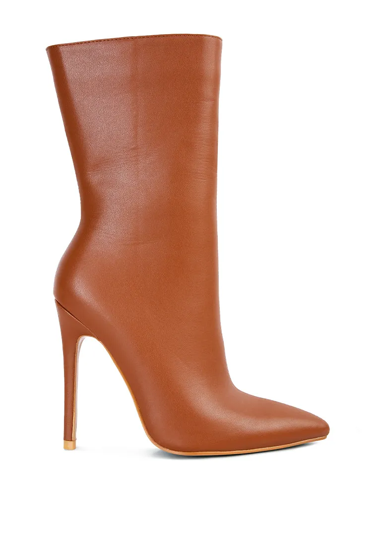 Micah Pointed Toe Stiletto High Ankle Boots