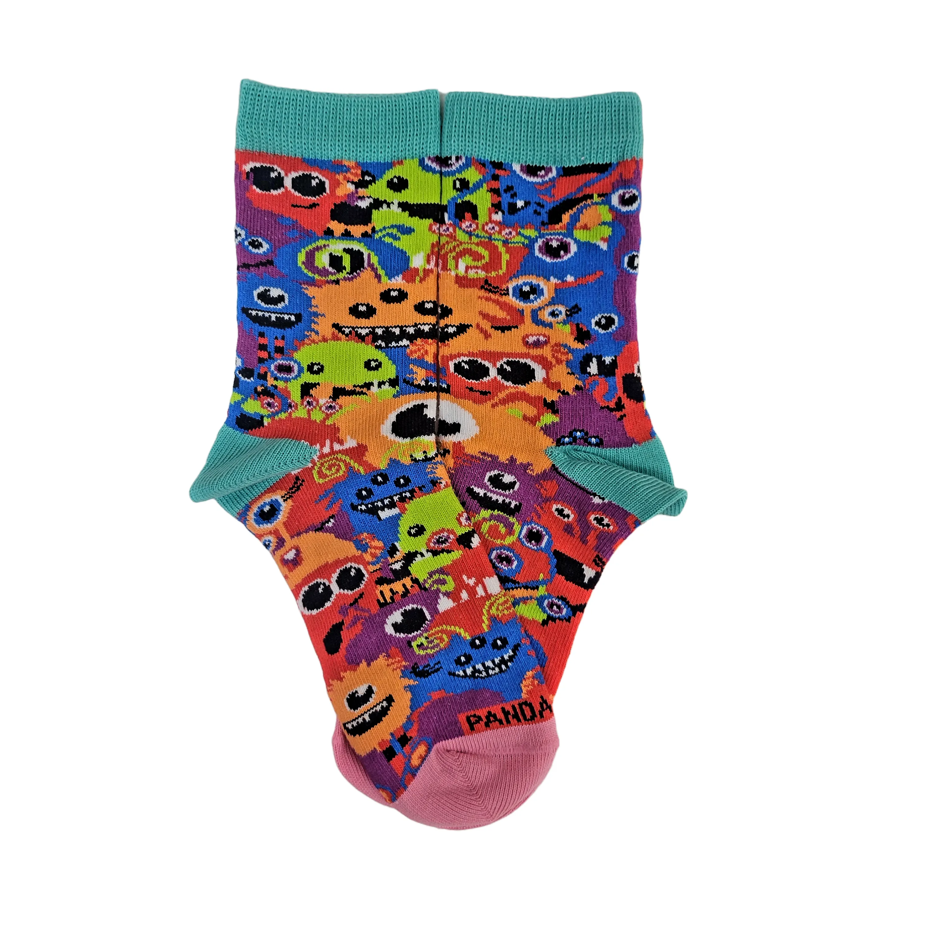 Monster Face Pattern Socks from the Sock Panda (Ages 3-7)