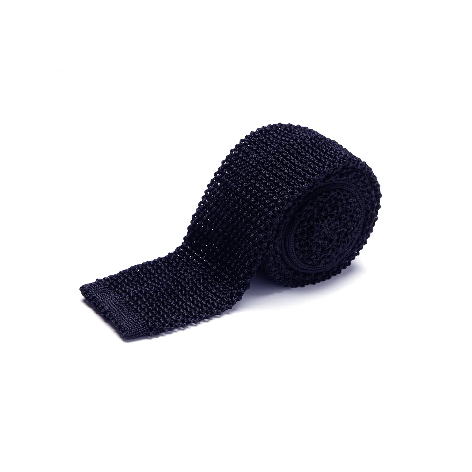 Navy Knitted Necktie