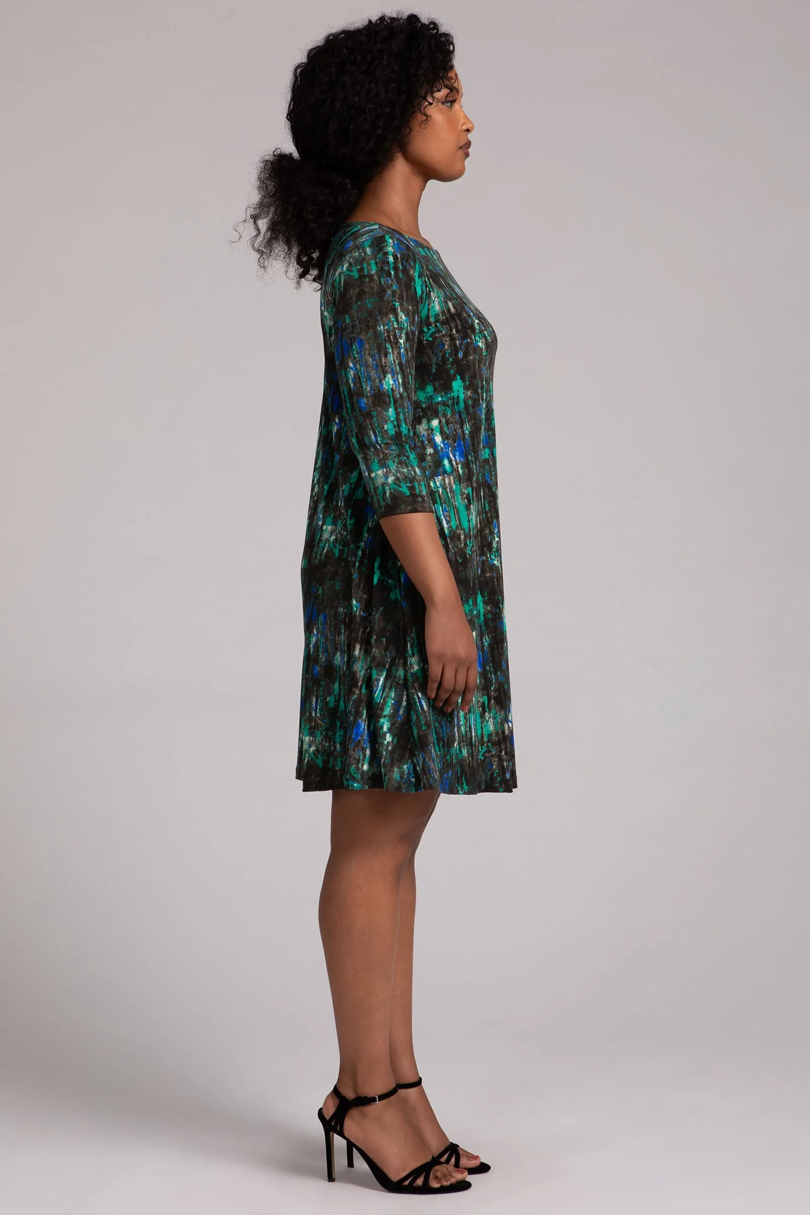 Nu Trapeze Dress | Camo Forest