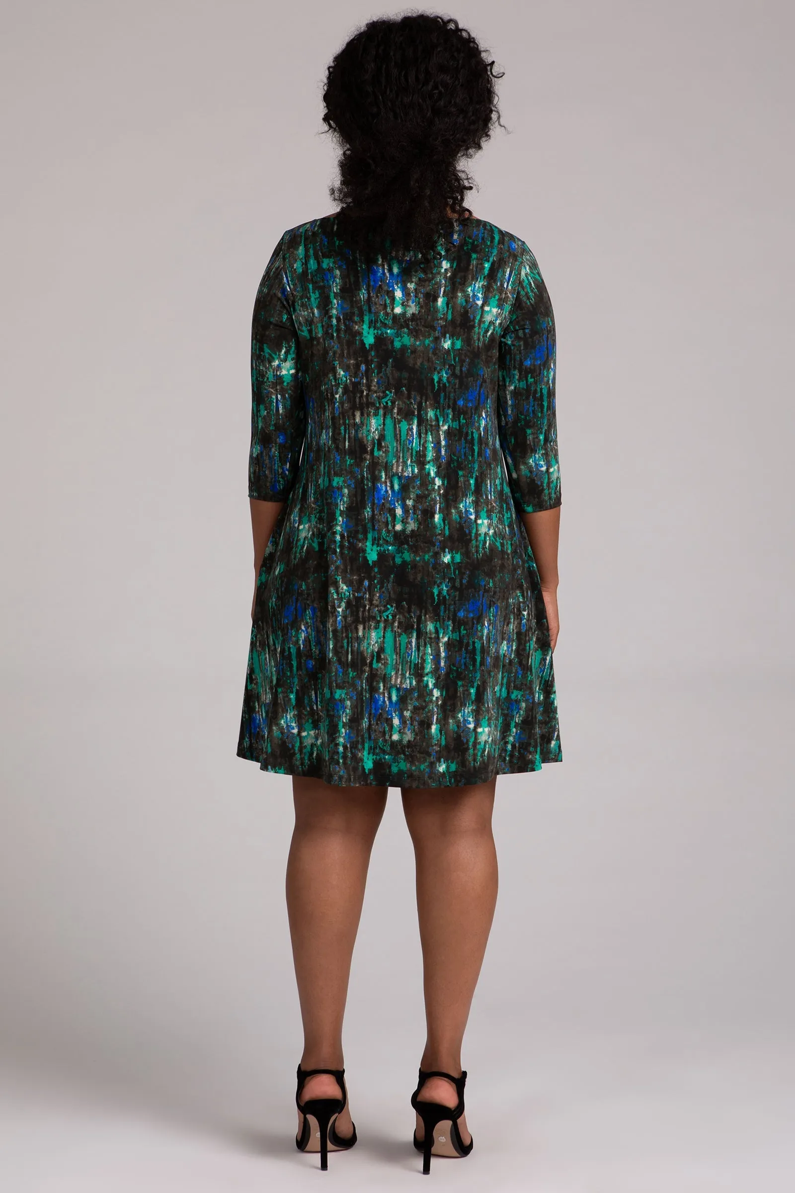 Nu Trapeze Dress | Camo Forest