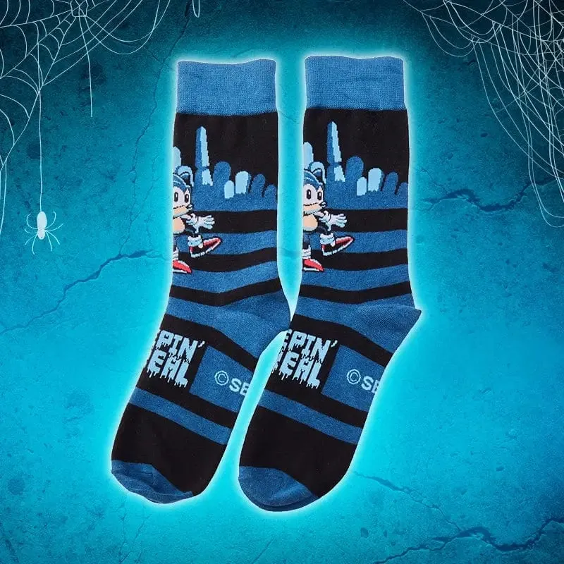 Official Sonic the Hedhehog 'Creepin' It Real' Socks (One Size)