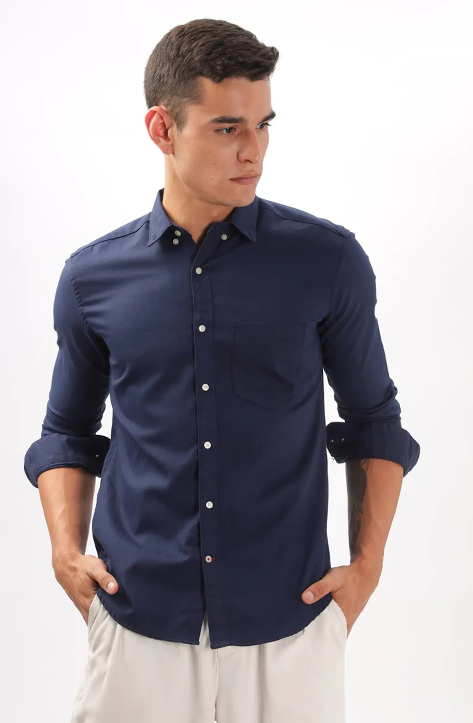 Oxford Navy Formal Shirt