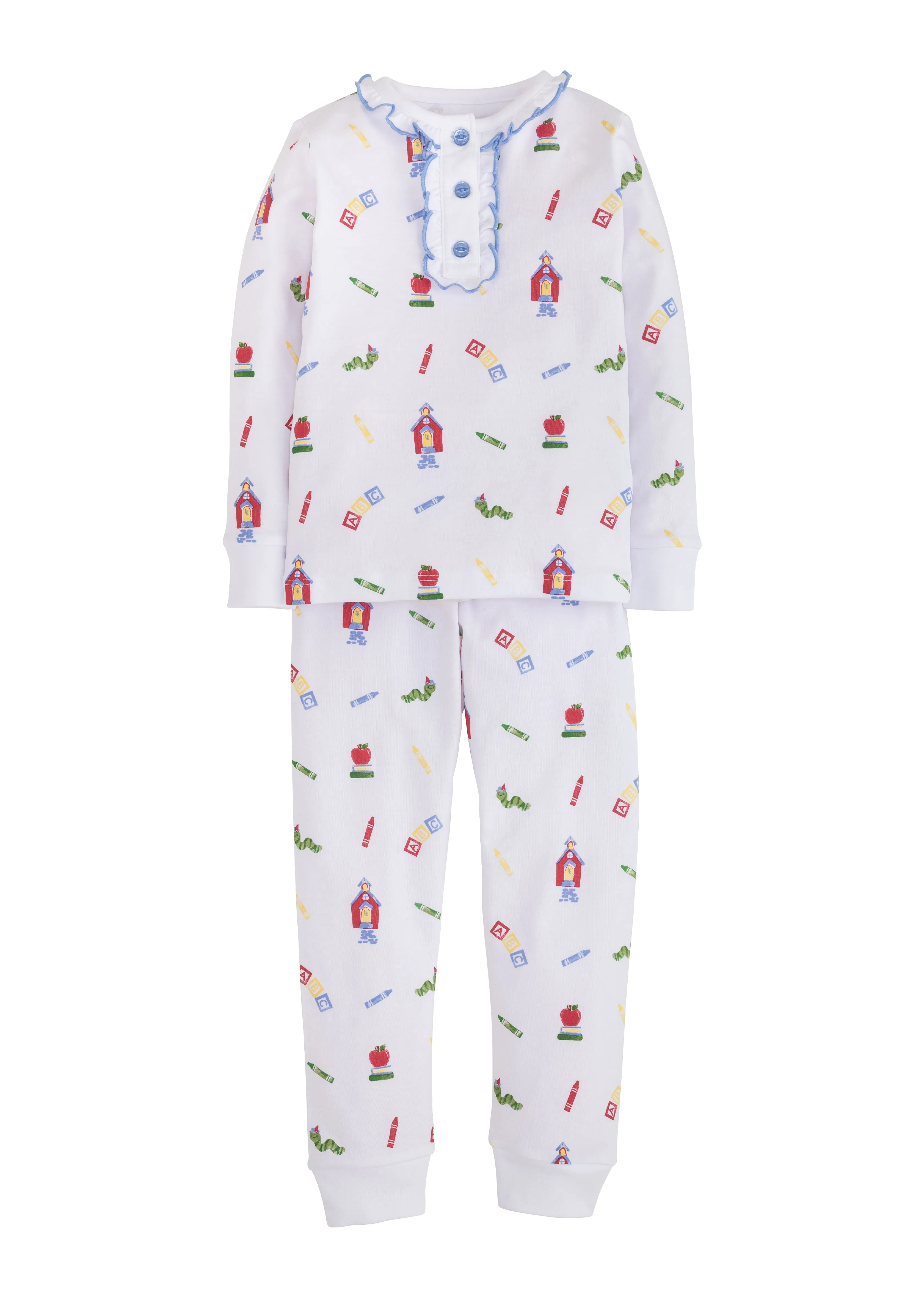 Printed Girl Pajamas | School Days (18M, 3T)