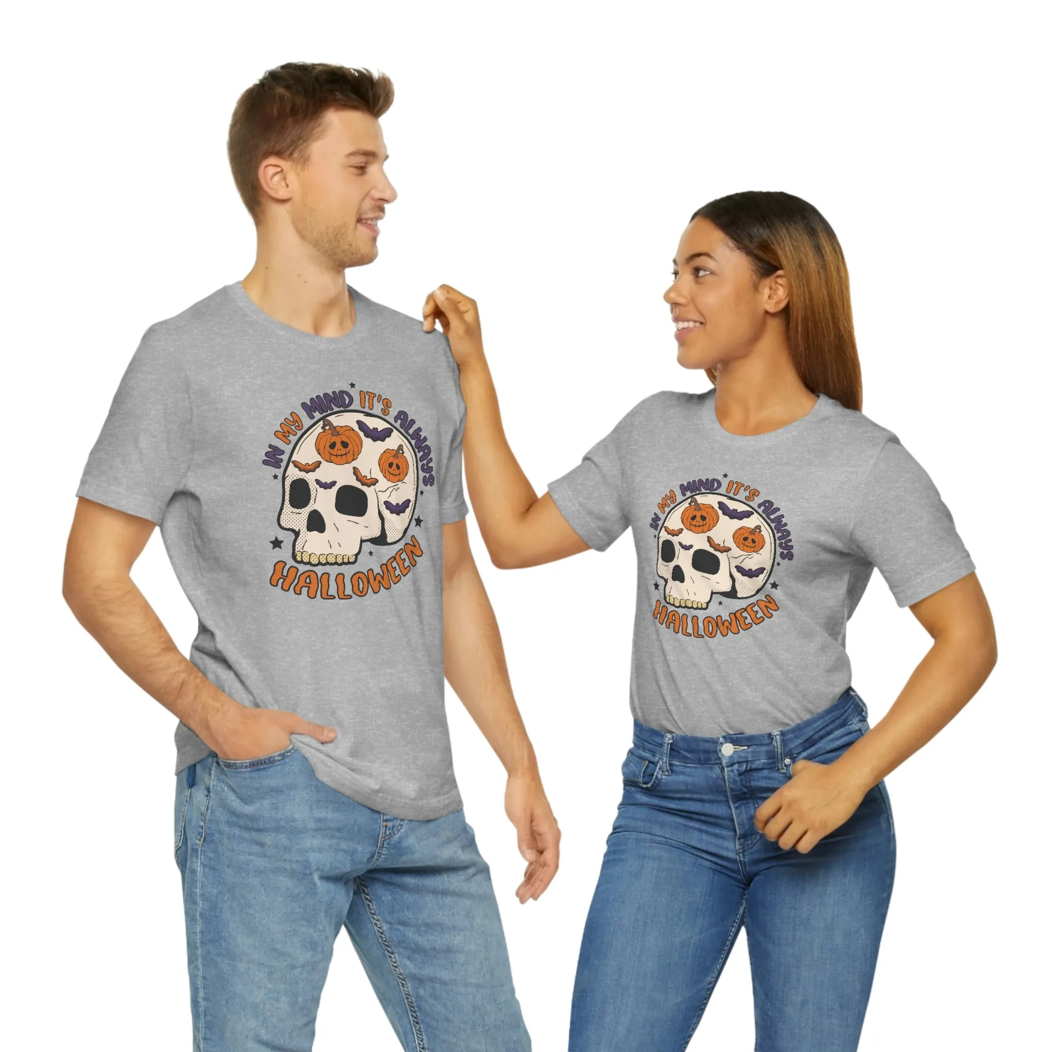 "Always Halloween" Skull Tee - Unisex Shirt