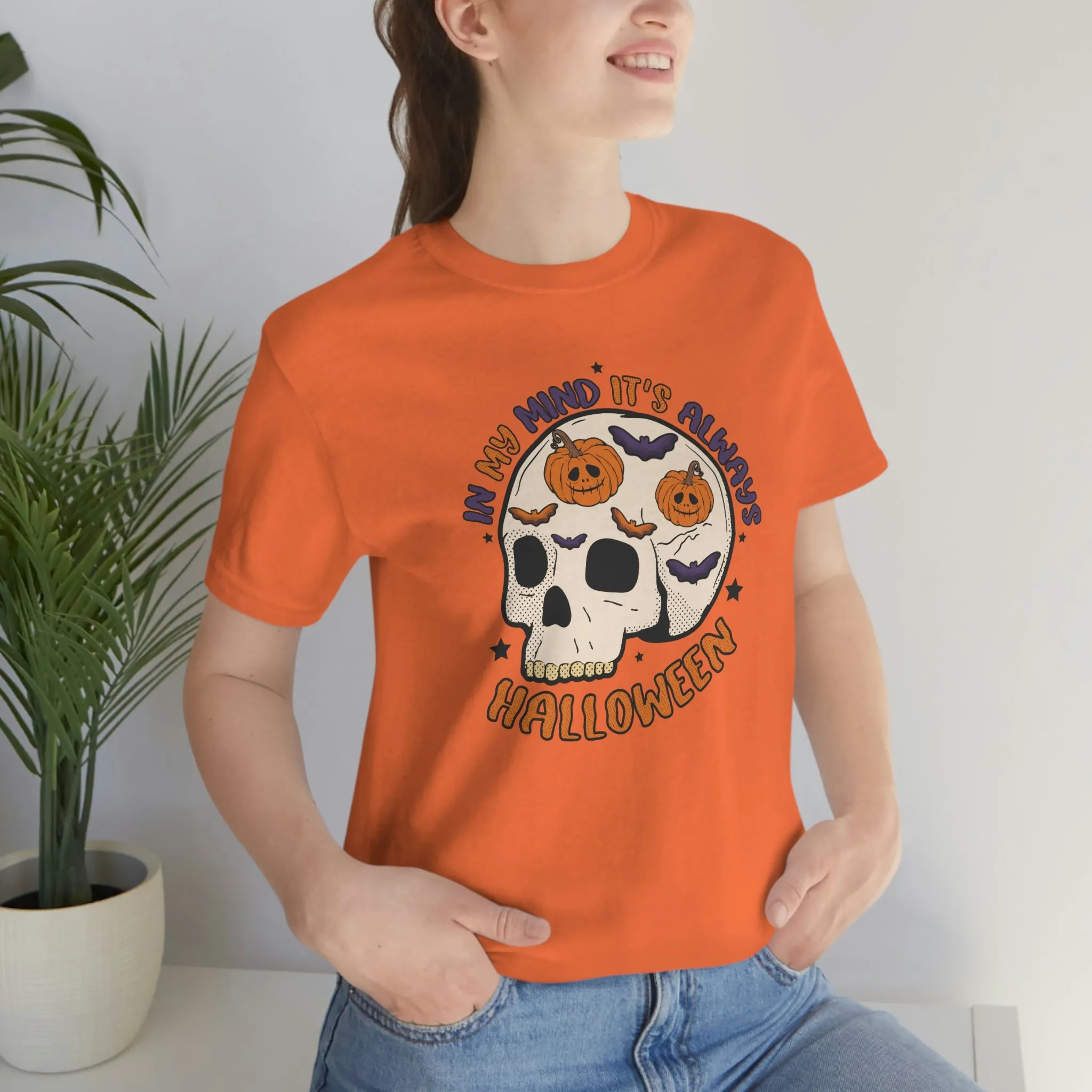 "Always Halloween" Skull Tee - Unisex Shirt