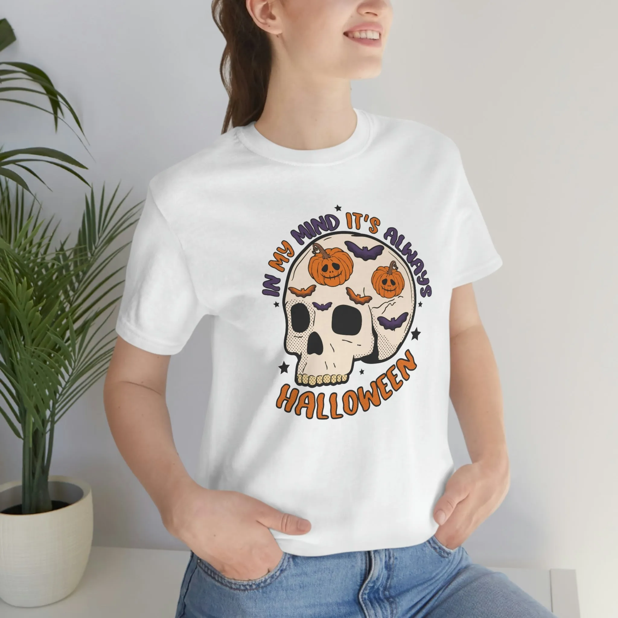 "Always Halloween" Skull Tee - Unisex Shirt