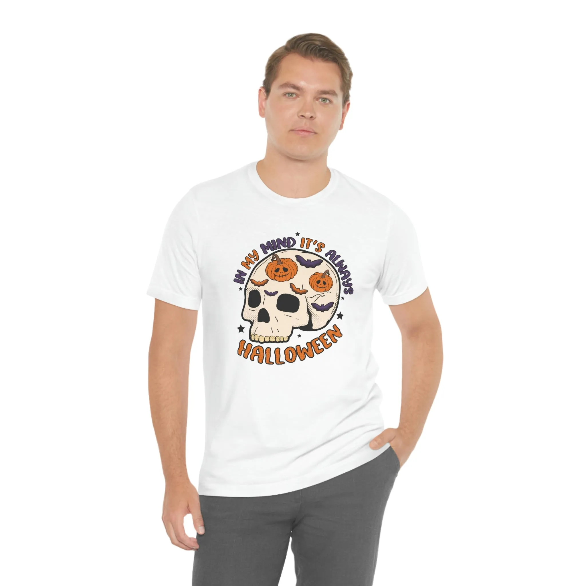 "Always Halloween" Skull Tee - Unisex Shirt