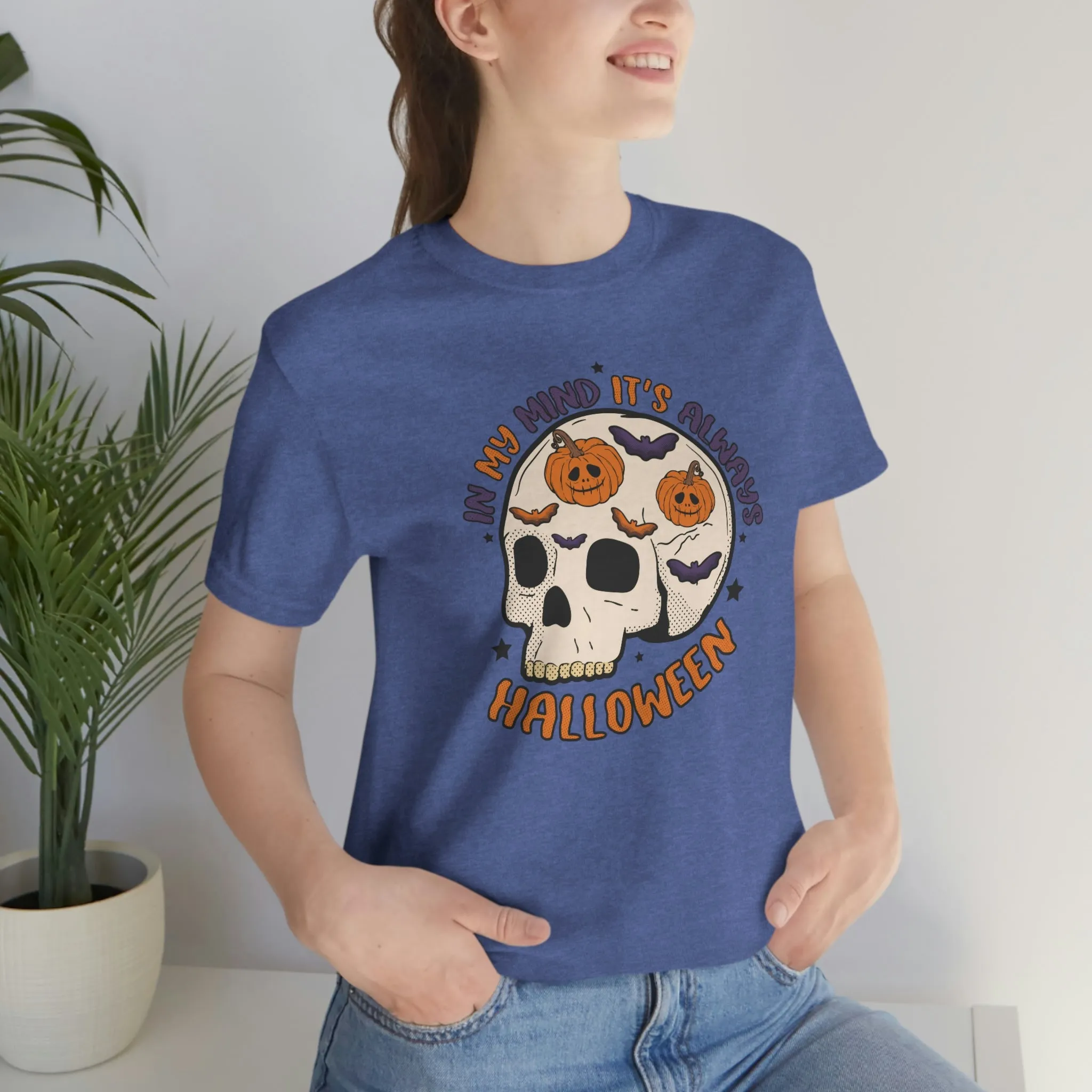 "Always Halloween" Skull Tee - Unisex Shirt