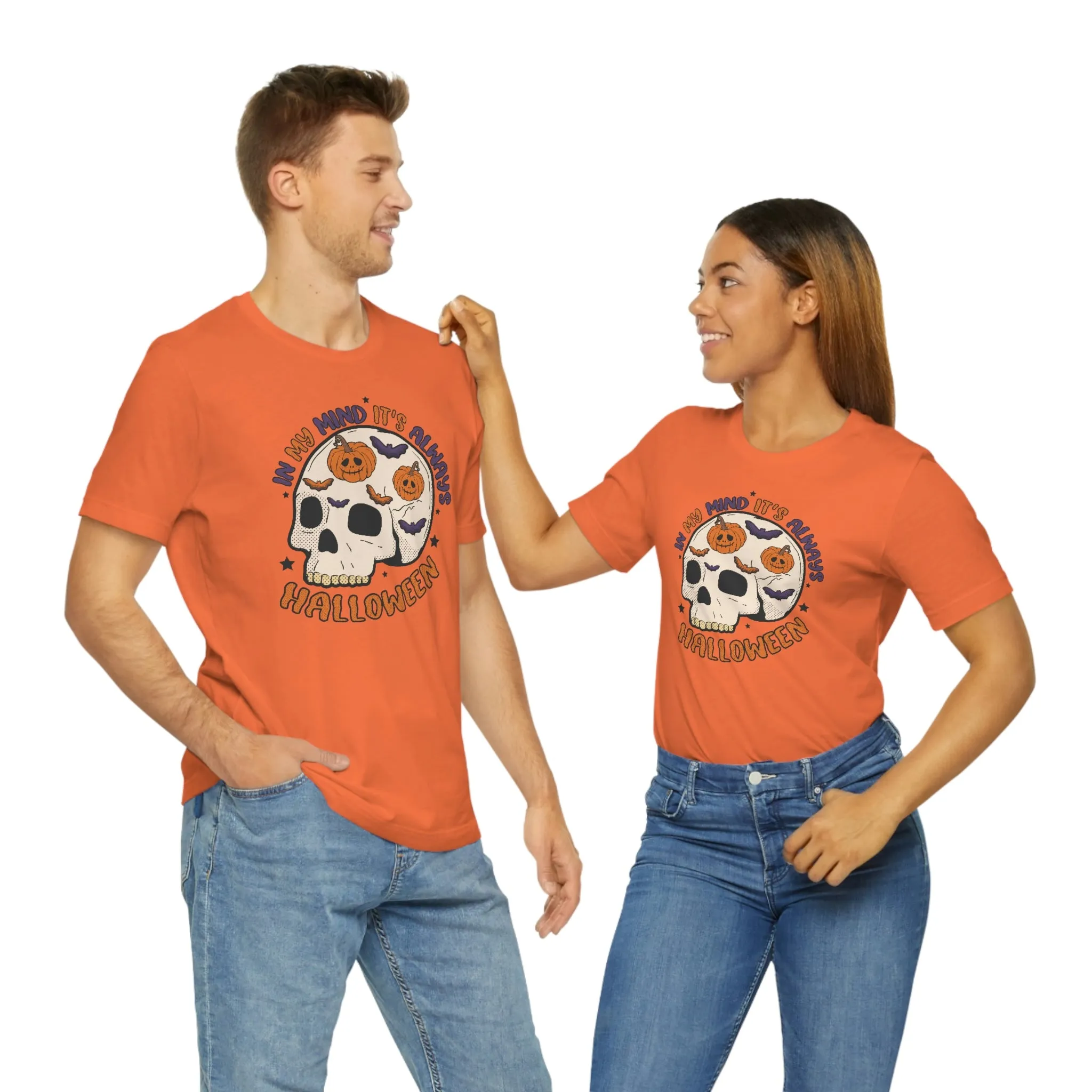 "Always Halloween" Skull Tee - Unisex Shirt