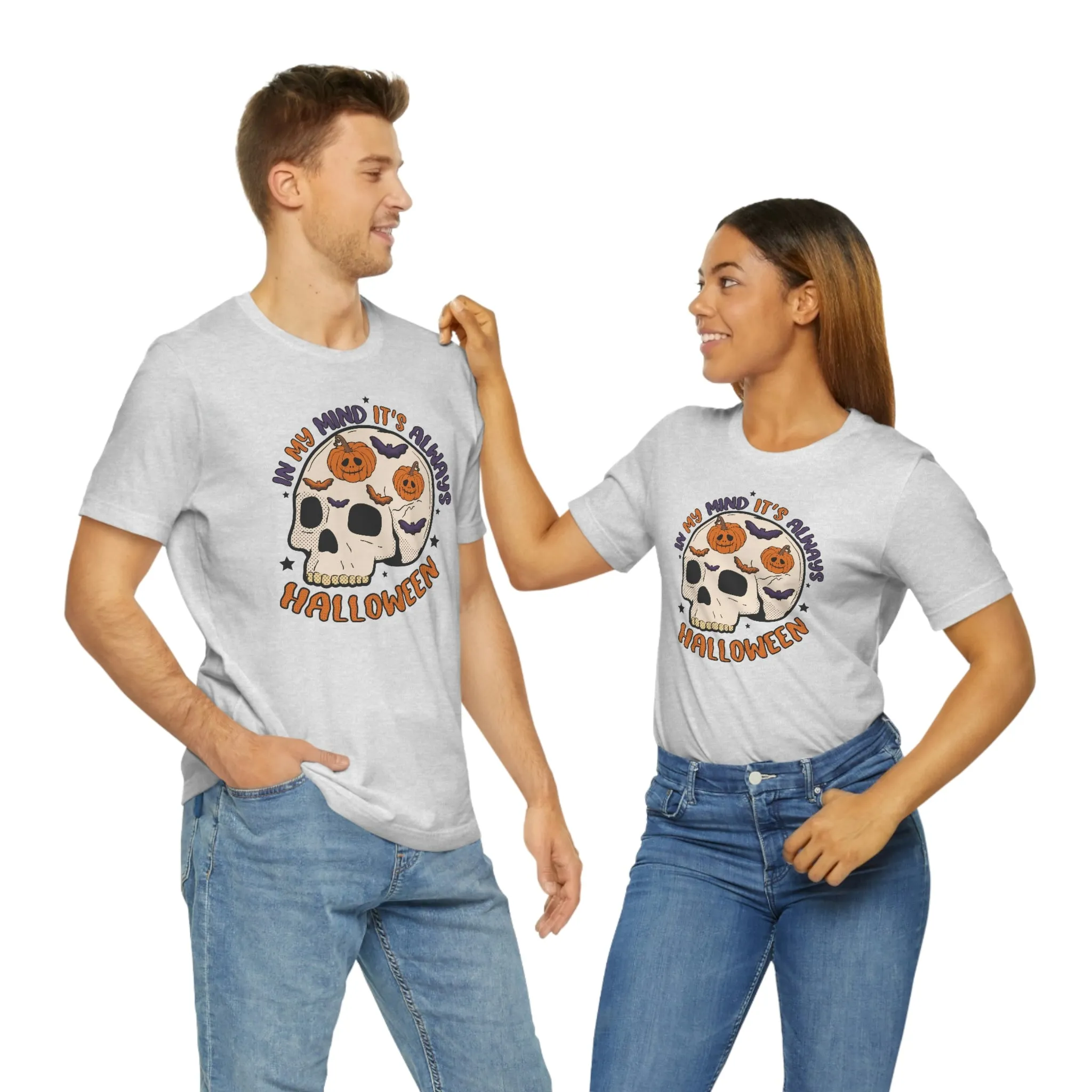 "Always Halloween" Skull Tee - Unisex Shirt